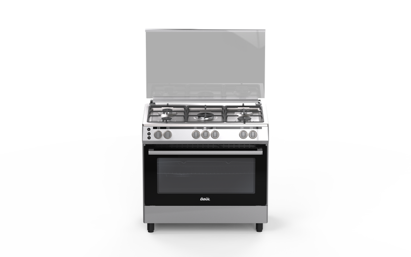 Gas Cooker 90cm Full-Safety Turbo Fan*1 Inox