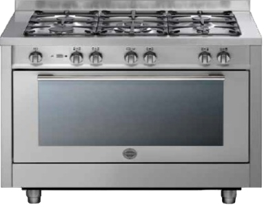 Gas Cooker 100cm Cast Iron 133Lit S.Steel