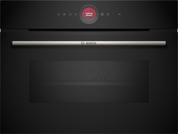 Combi Oven With Microwave 60cm Serie8 H*45cm 45Lit Black+S.Steel Handel