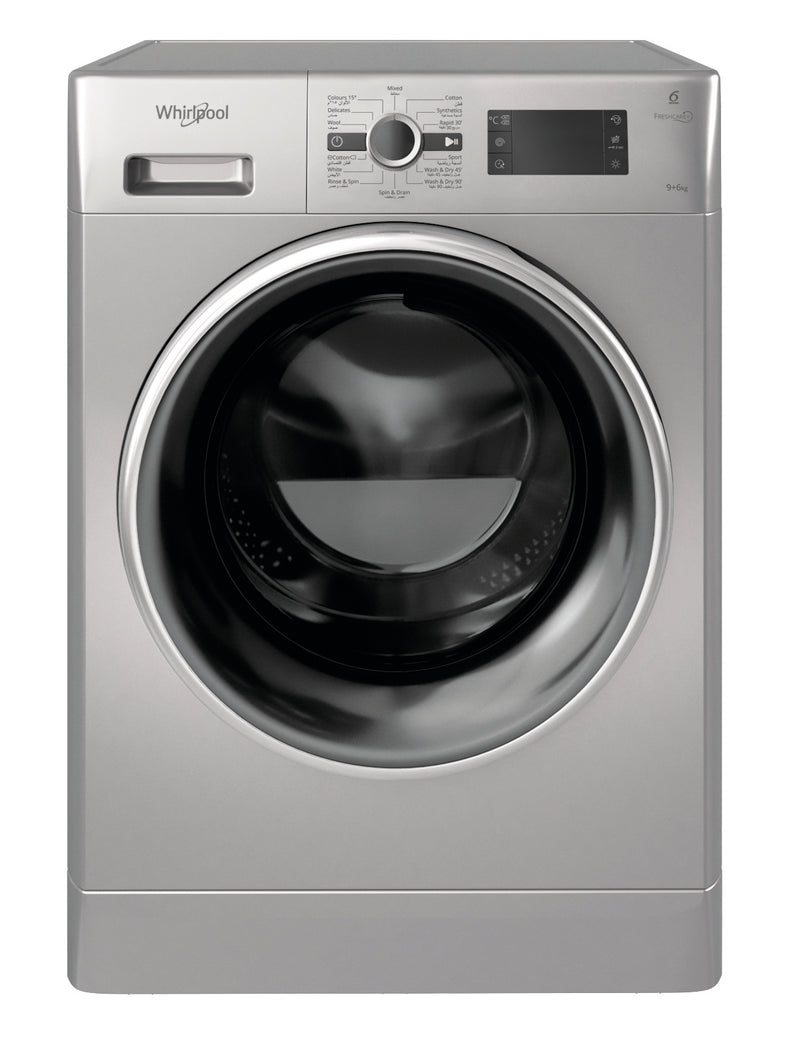 Whirlpool FWDB 9648 SBSGCC Washer-Dryer 9*6kg 1400rpm A Sliver