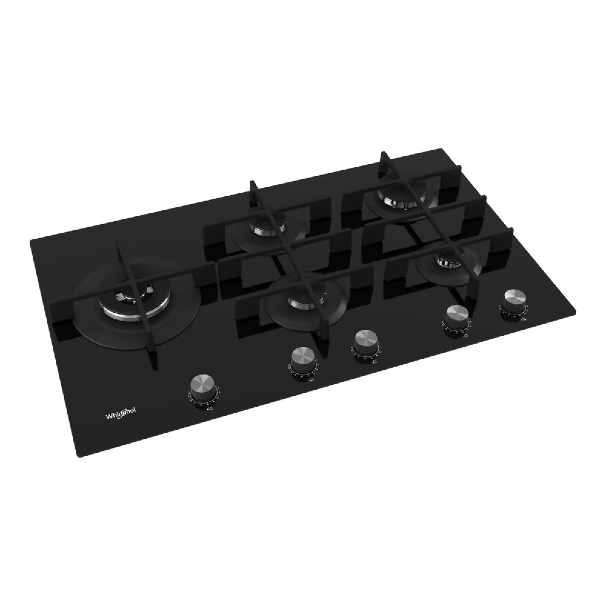 Whirlpool GOWL 928/NB gas on glass hob control panel or feature detail