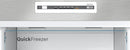 Top Mount Freezer-Fridge 60cm Serie 2 225Lit Inox look-metallic