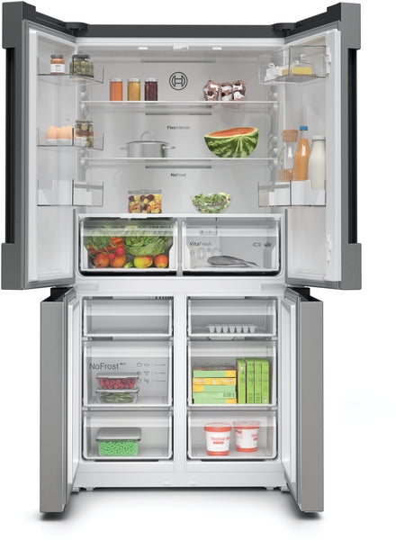 4Door Fridge 90.5cm 605lit Series 4 Brushed S.Steel