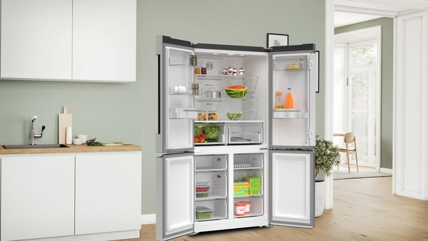 4Door Fridge 90.5cm 605lit Series 4 Brushed S.Steel