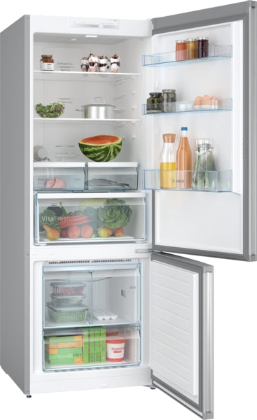 Bottom Mount Fridge/Freezer Serie4 70cm 505lit A++ Inox