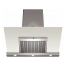 Chimney Hood 620m3/h S.Steel+White Glass