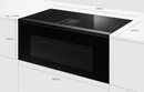 Elica LHOV COMBISTEAM BL/A/90 Induction Hob+Hood+Oven Combi Steam 90cm 1200m3/h 63Lit A+ Black