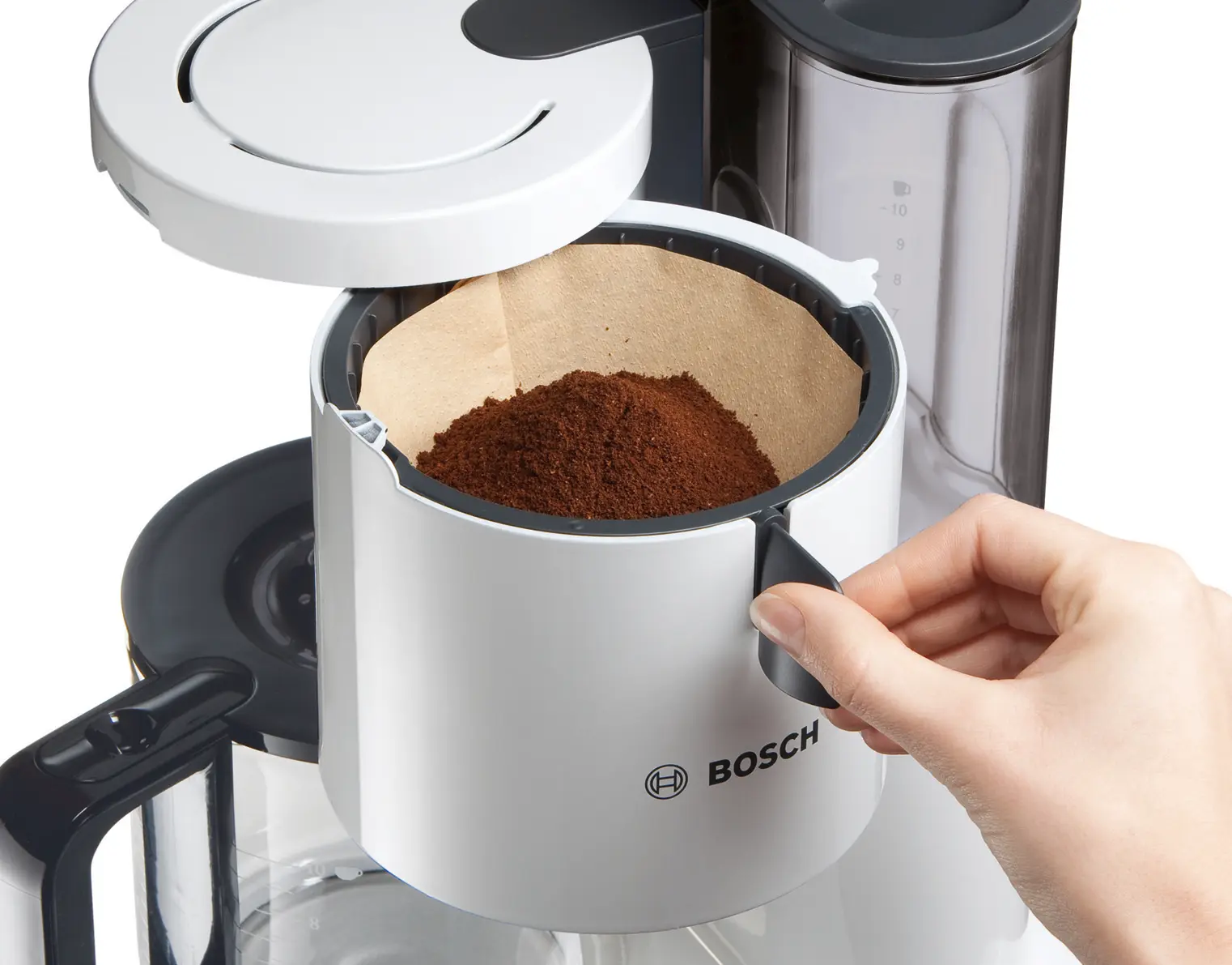 Bosch TKA8011 Styline Filter Coffee Maker 1160W White product view 5