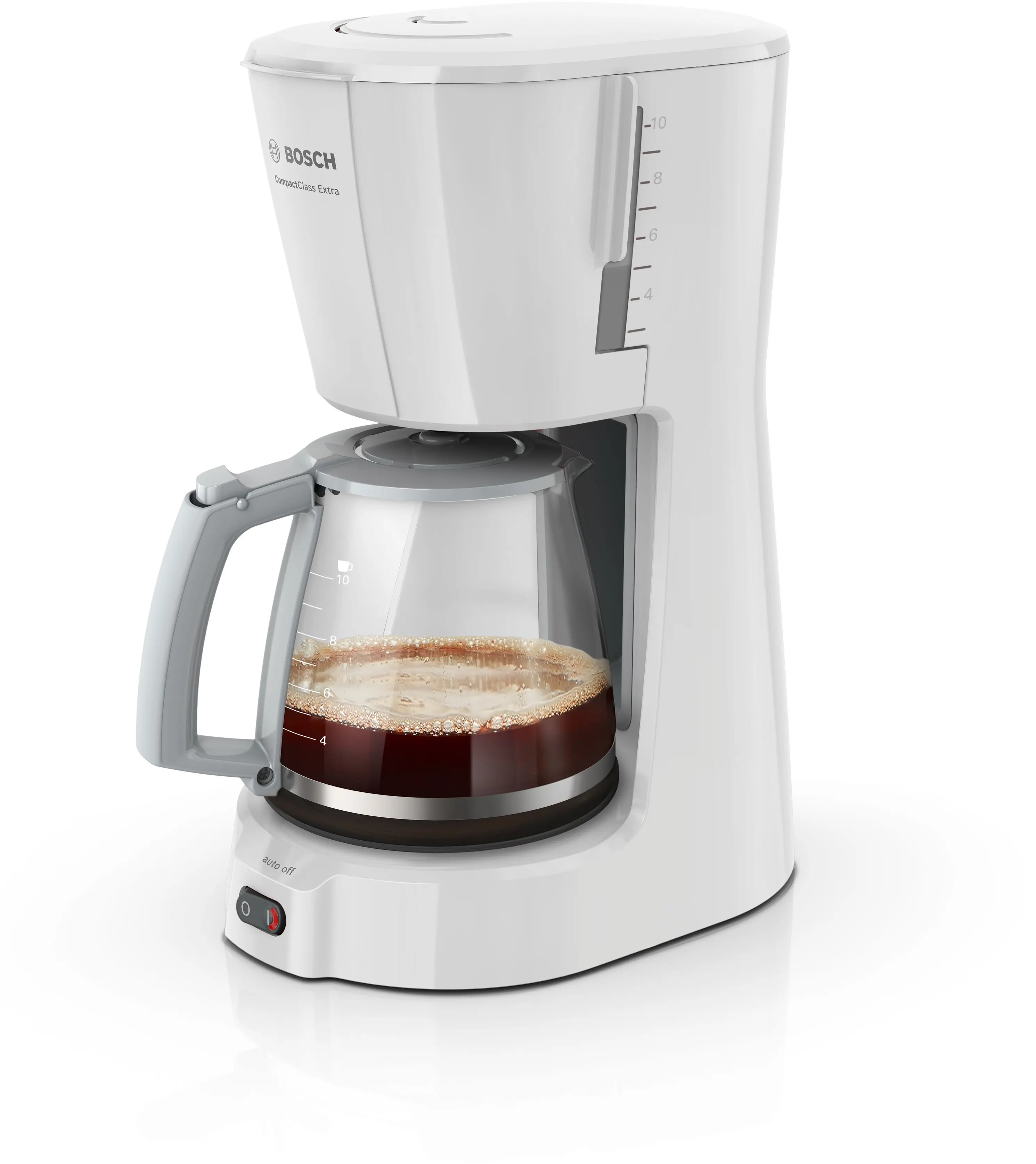 Bosch TKA3A031 CompactClass Extra Filter Coffee Maker 1100W White product view 2