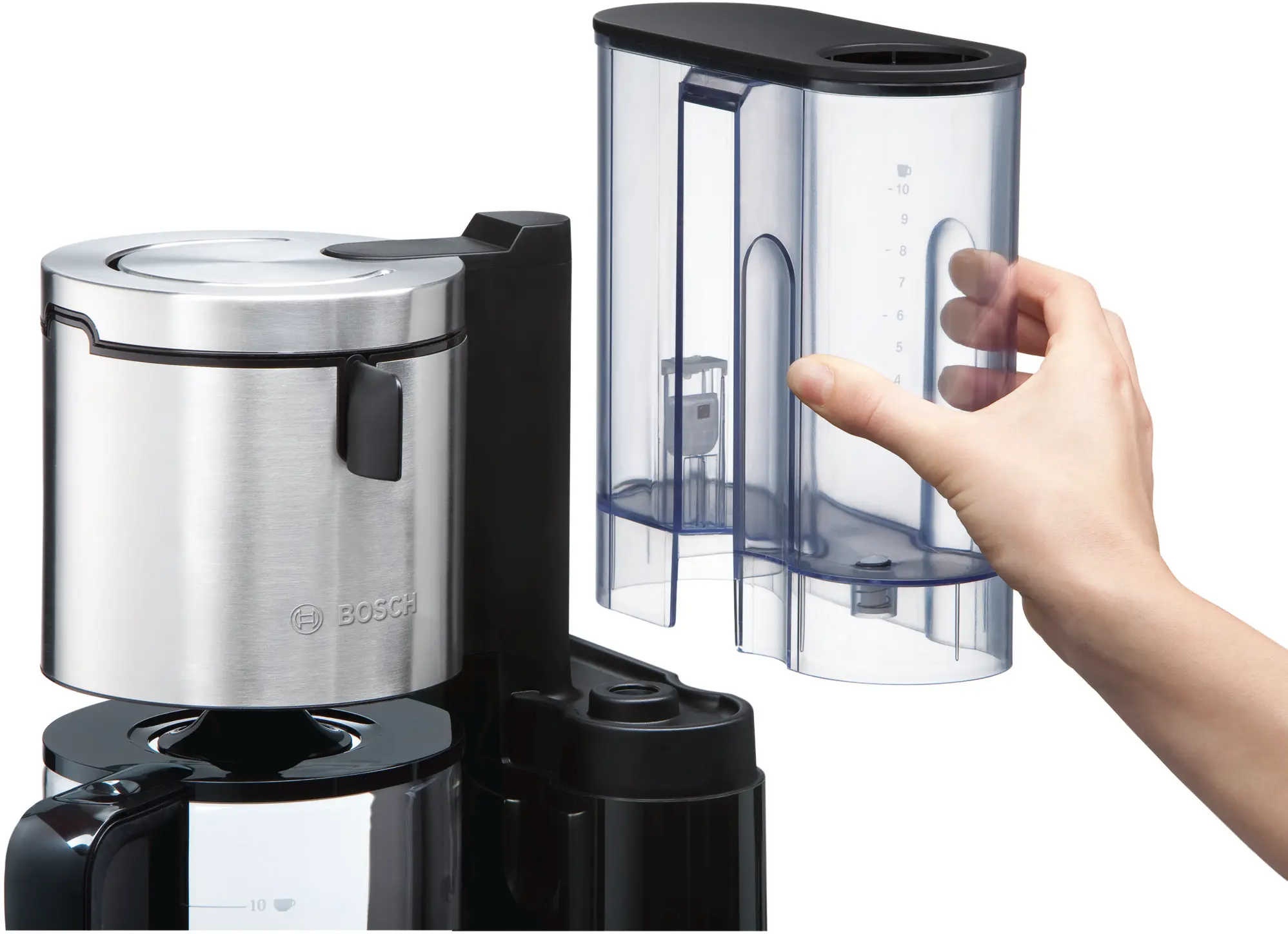 Bosch TKA8633 Styline Filter Coffee Maker 1160W Black product view 5