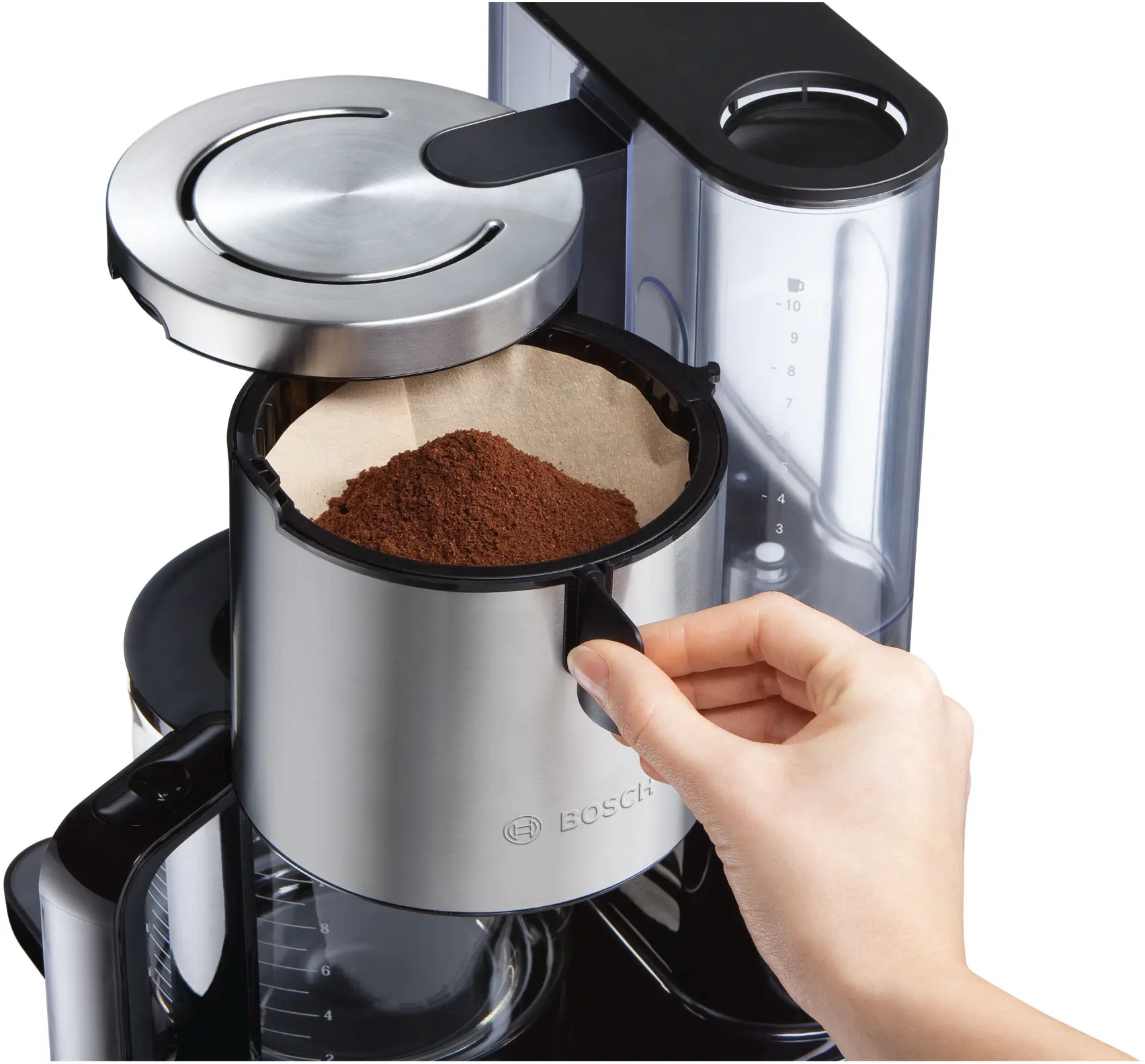 Bosch TKA8633 Styline Filter Coffee Maker 1160W Black product view 7