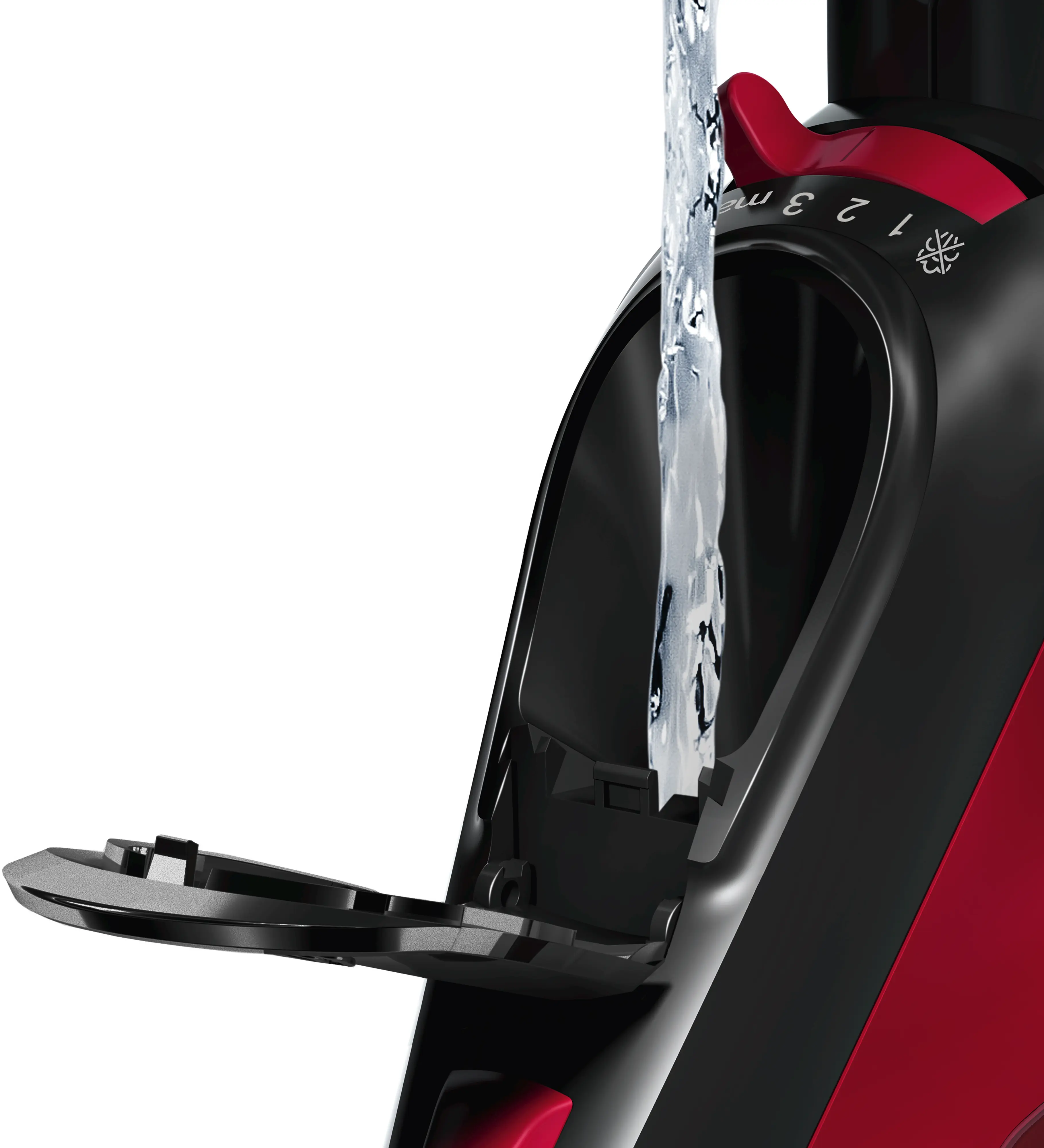 Bosch TDA503011P Sensixxx DA50 EditionRosso Steam Iron 3000W Black Red product view 5