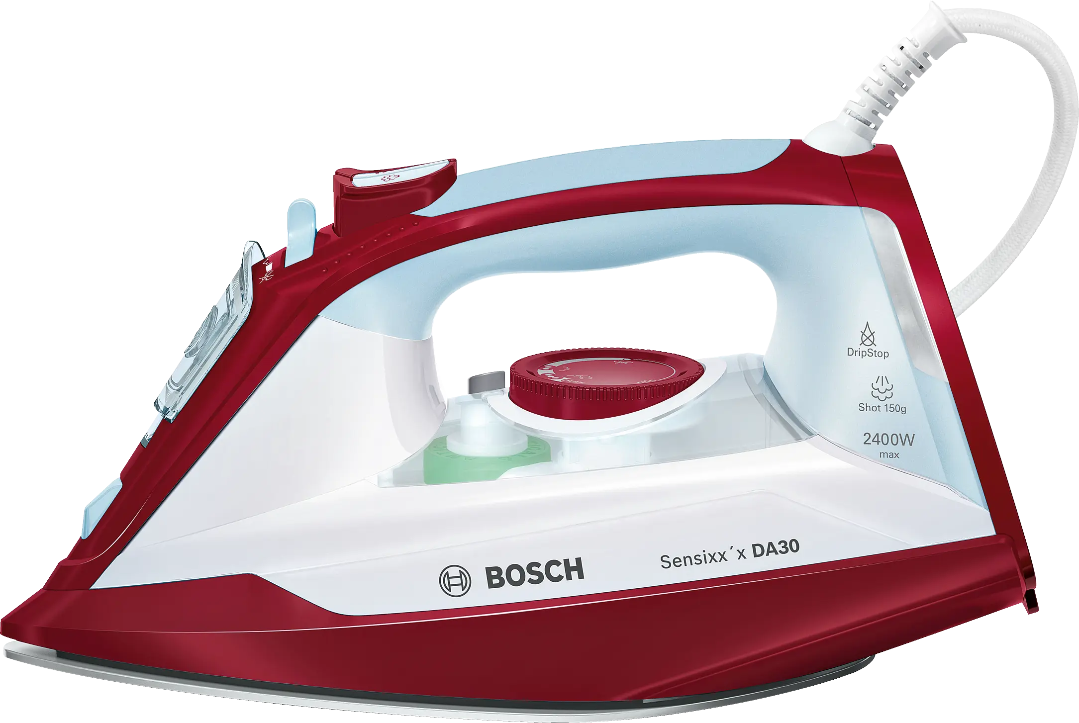 Bosch TDA3024010 Sensixxx DA30 Steam Iron 2400W Red White product view 2