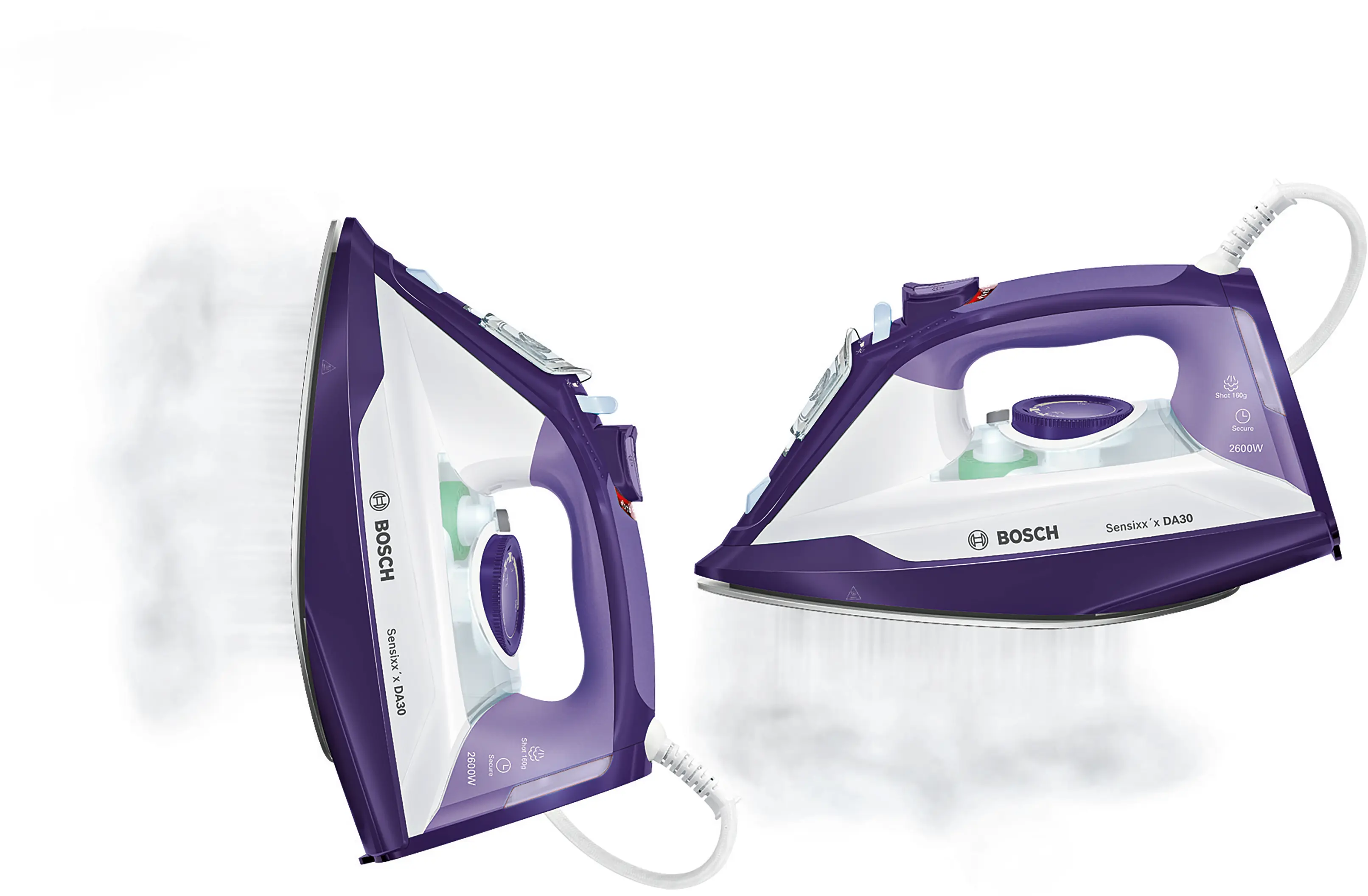 Bosch TDA3026110 Sensixxx DA30 Steam Iron 2600W Purple White product view 10