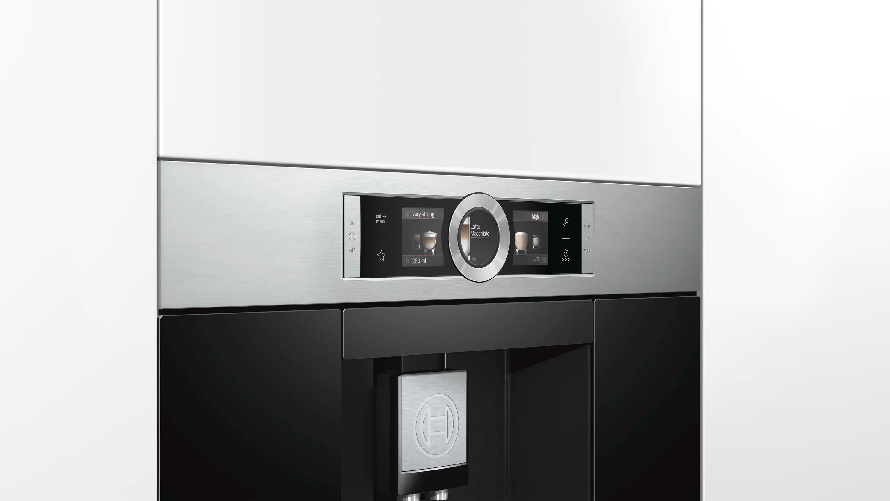 Bosch CTL636ES1 Series 8 Built-In Fully Automatic Coffee Machine Stainless Steel product view 4