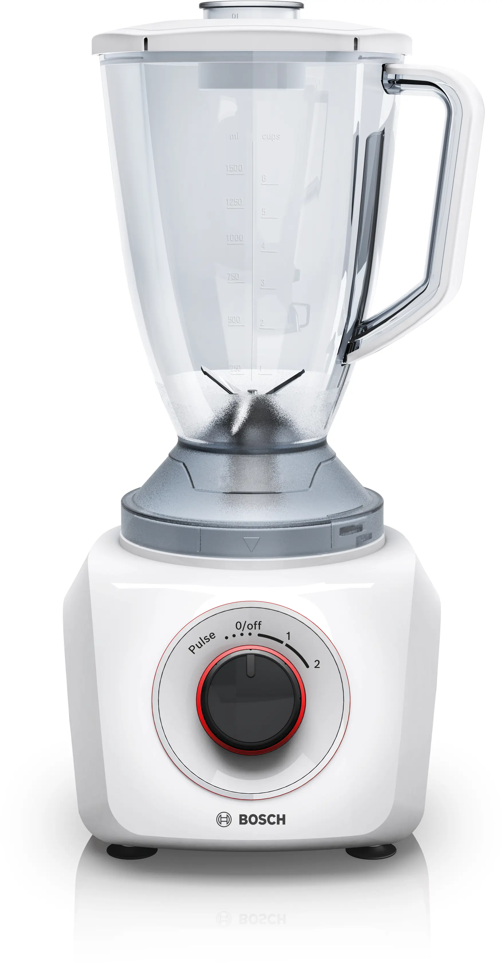 Bosch MMB21P0R SmoothieMixx Blender 500W White Red product view 4