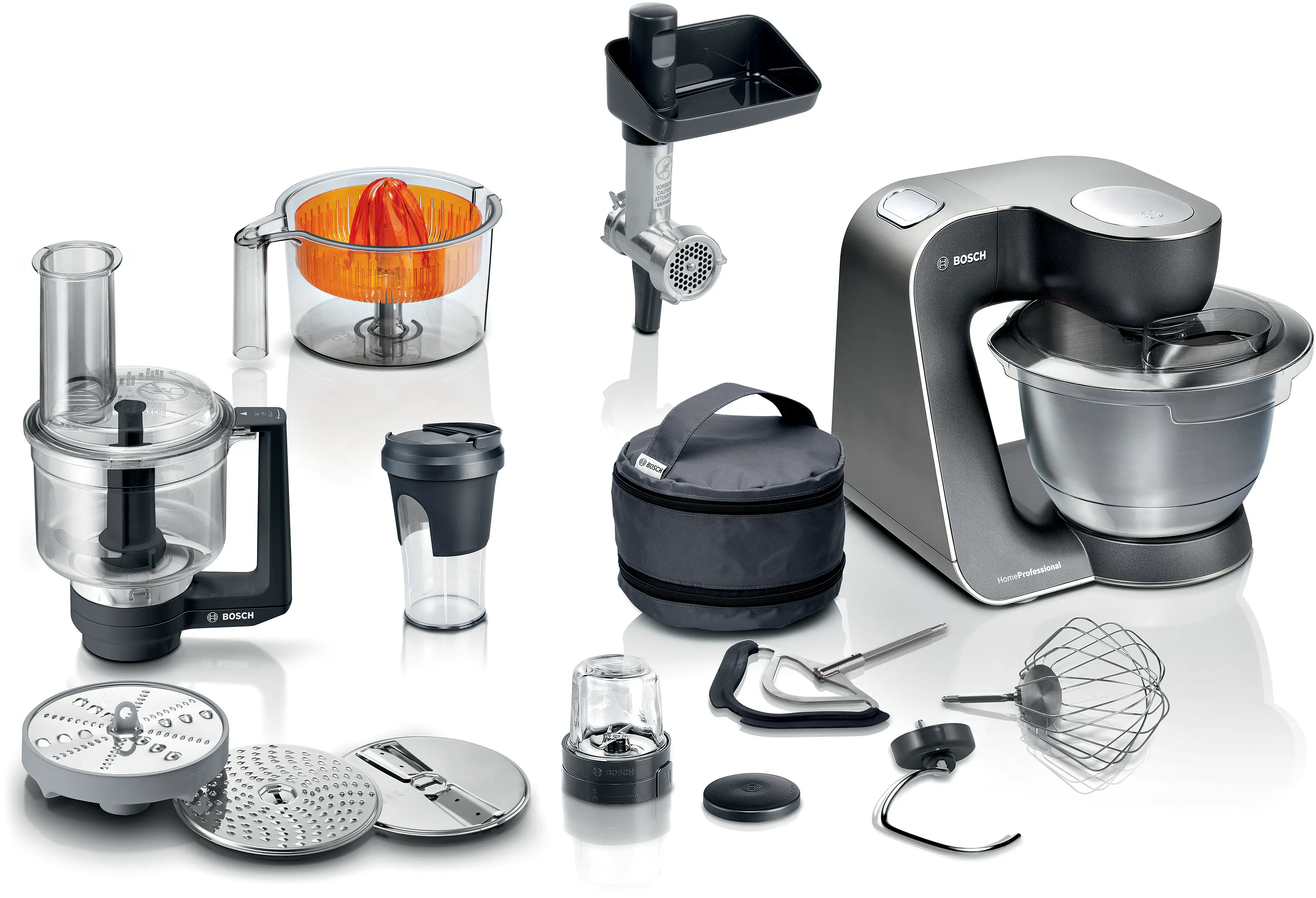 Bosch MUM59M55 Series 4 MUM5 Kitchen Machine 1000W Stainless Steel product view 2