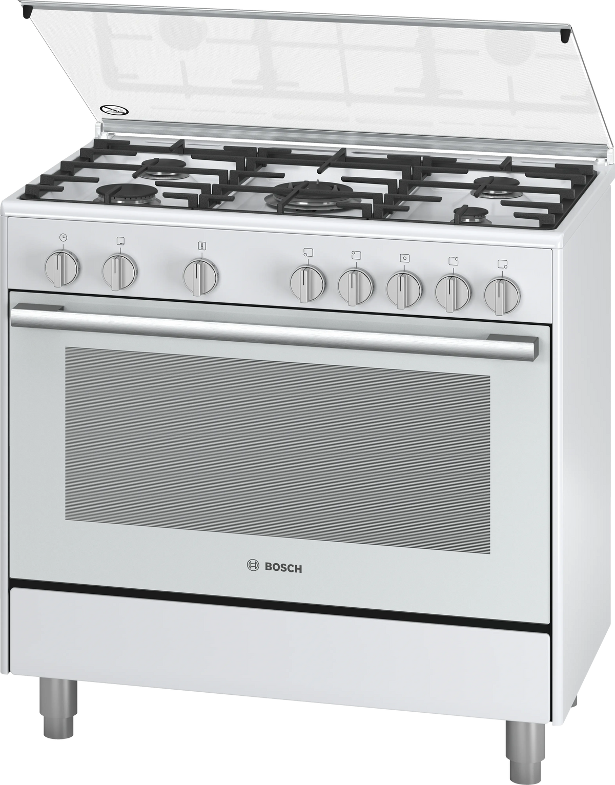 Bosch HSG736227I Serie 2 Freestanding Gas Cooker 90CM 112L White product image 1