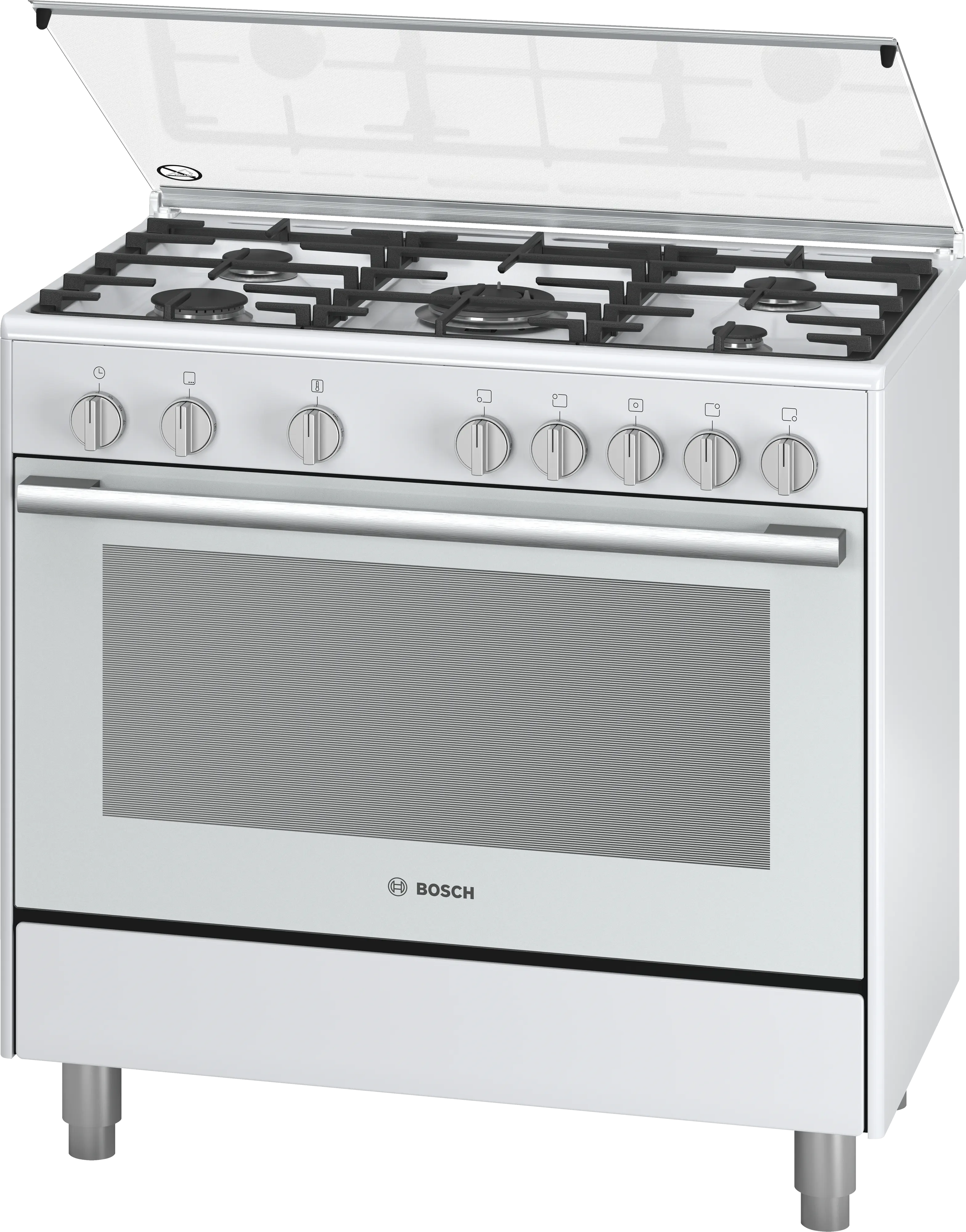Bosch HSG736227I Serie 2 Freestanding Gas Cooker 90CM 112L White product image 1
