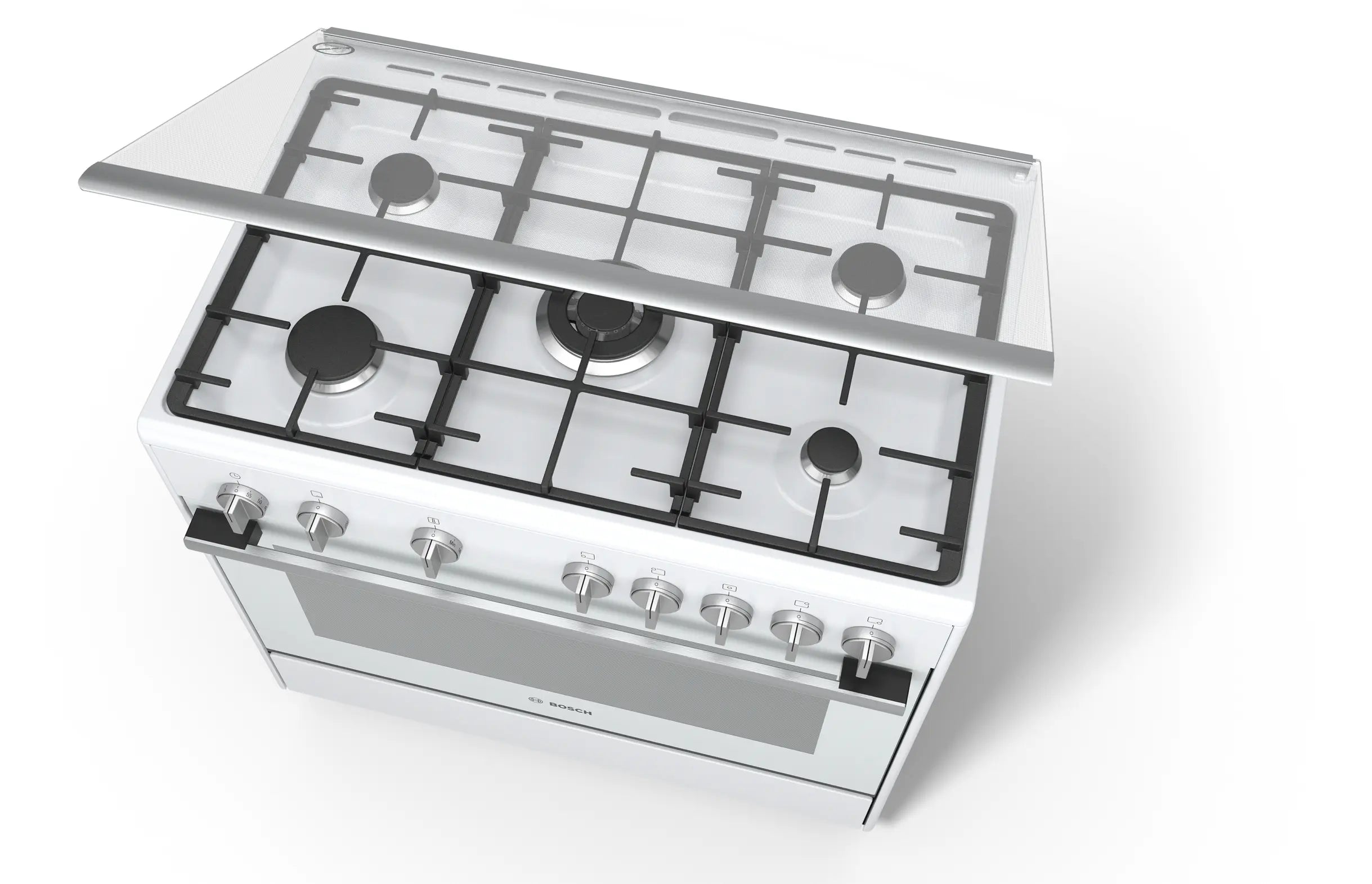 Bosch HSG736227I Serie 2 Freestanding Gas Cooker 90CM 112L White product image 3