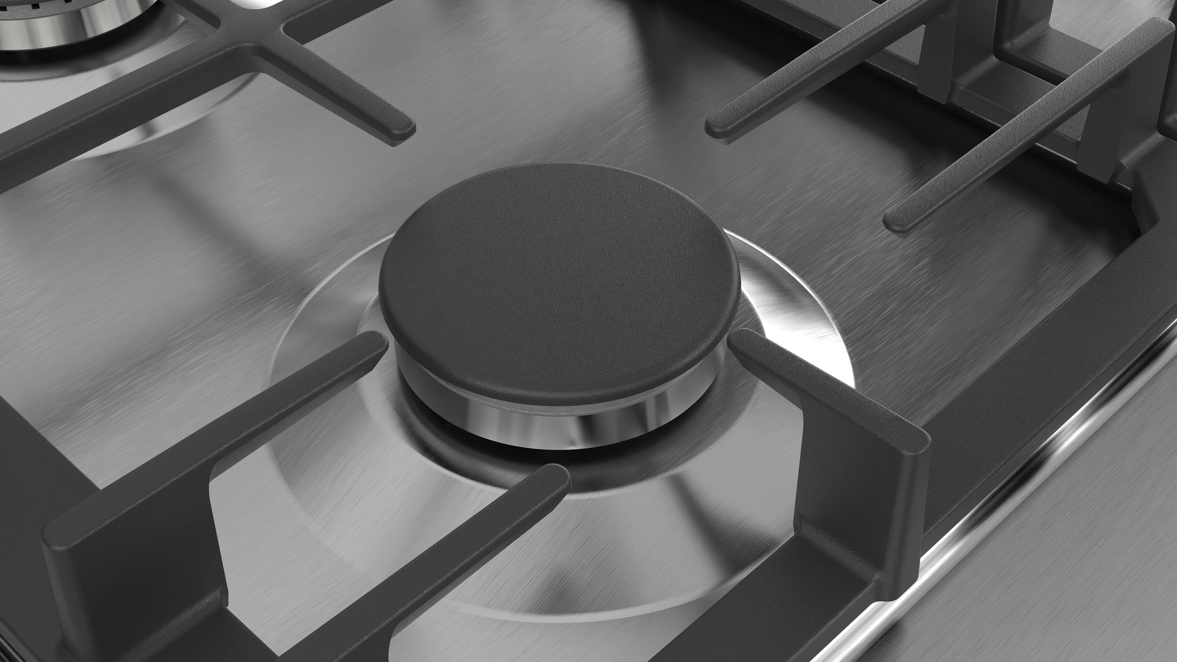 Bosch PCQ7A5M90 Series 6 Gas Hob 75CM Wok Burner 3.3kW Wok Burner FlameSelect Precision