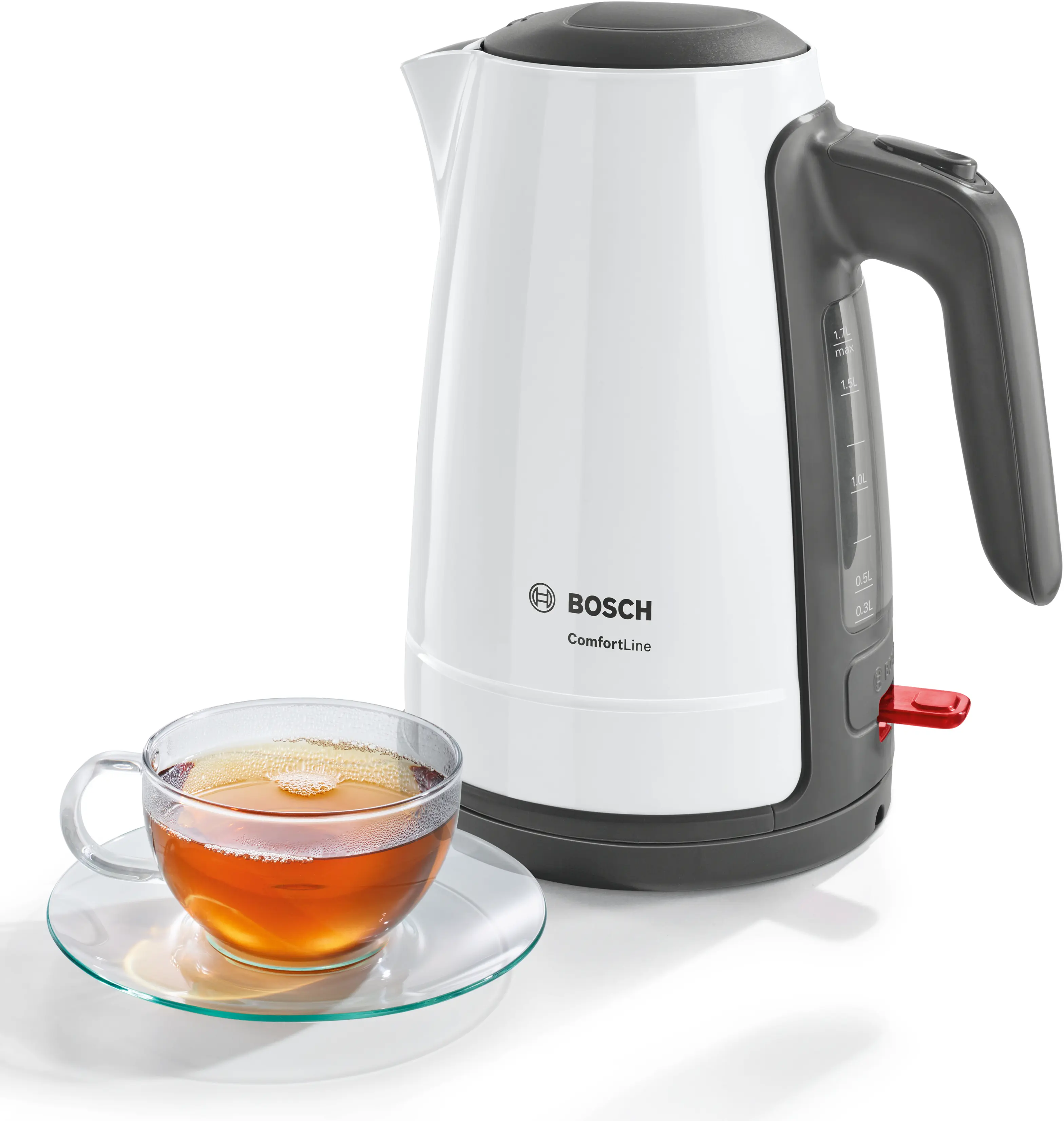 Bosch TWK6A011 ComfortLine Water Kettle 1.7L 2000-2400W White product view 4