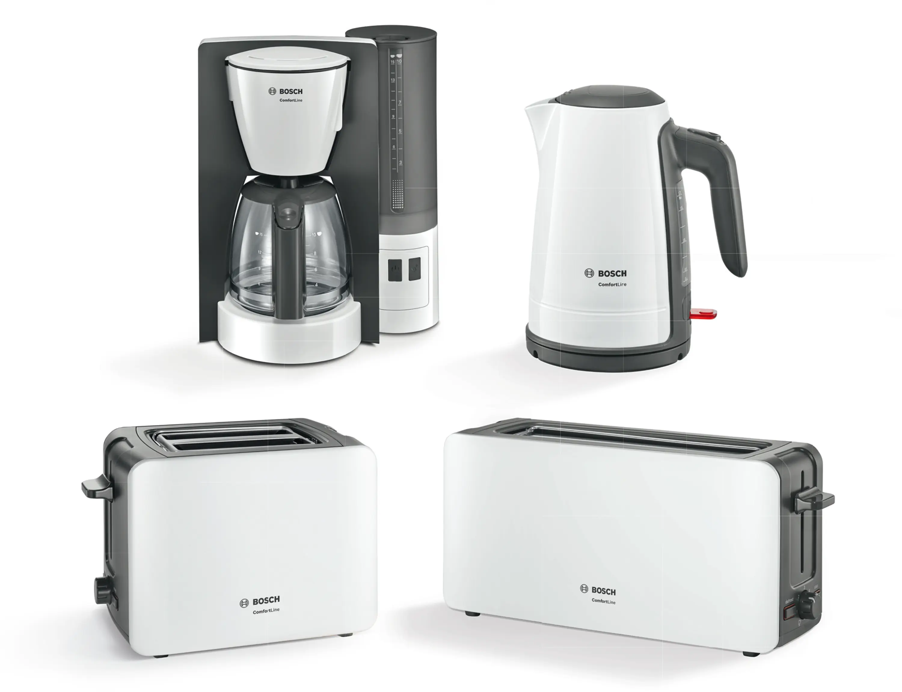 Bosch TWK6A011 ComfortLine Water Kettle 1.7L 2000-2400W White product view 10