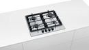 BOSCH PCP6A5B90M Built In Gas Hob 60cm Serie 8 S.S Cast Iron
