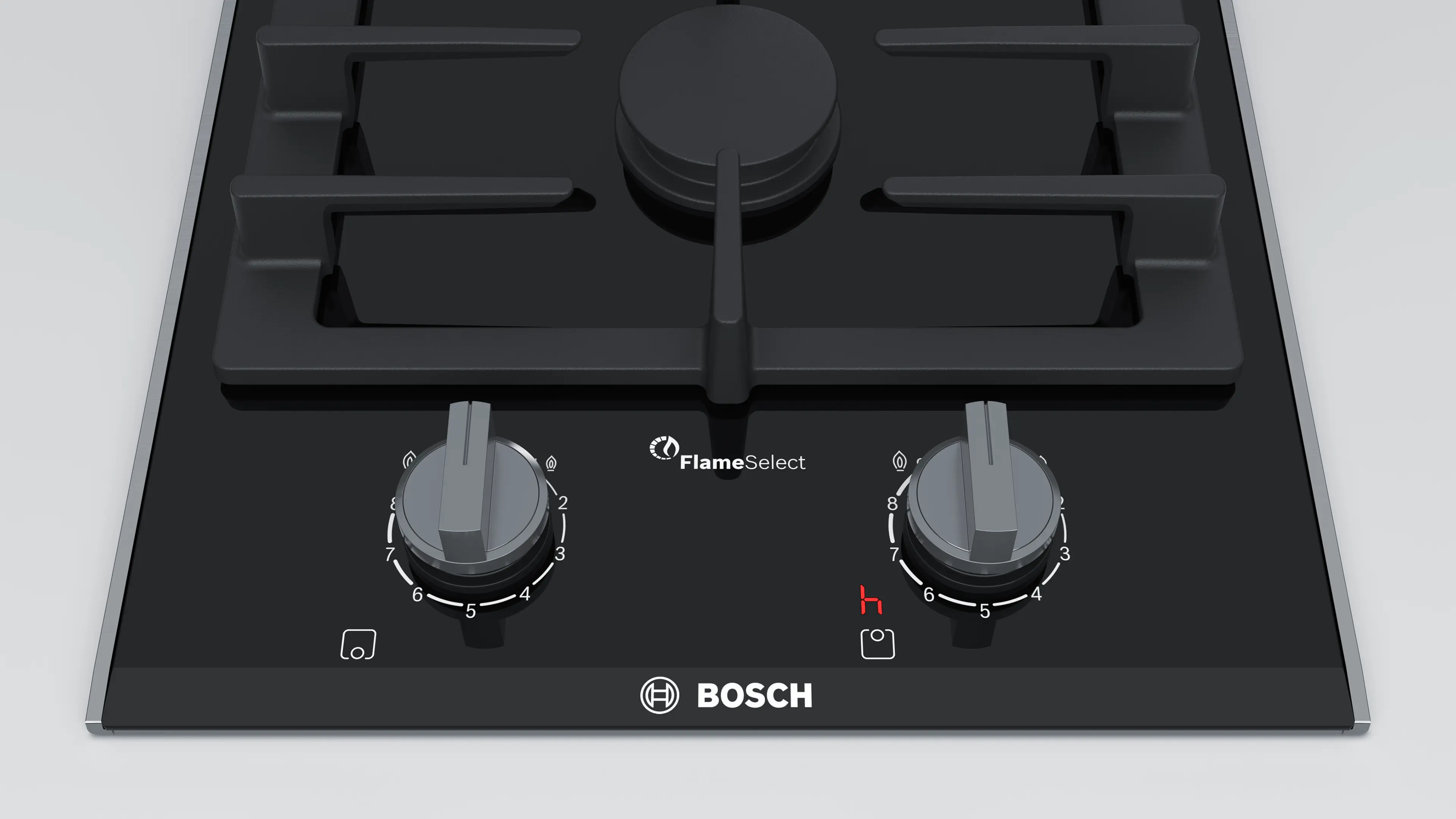 Bosch PRB3A6D70M Series 8 Ceramic Hob 30CM Domino Digital Display FlameSelect