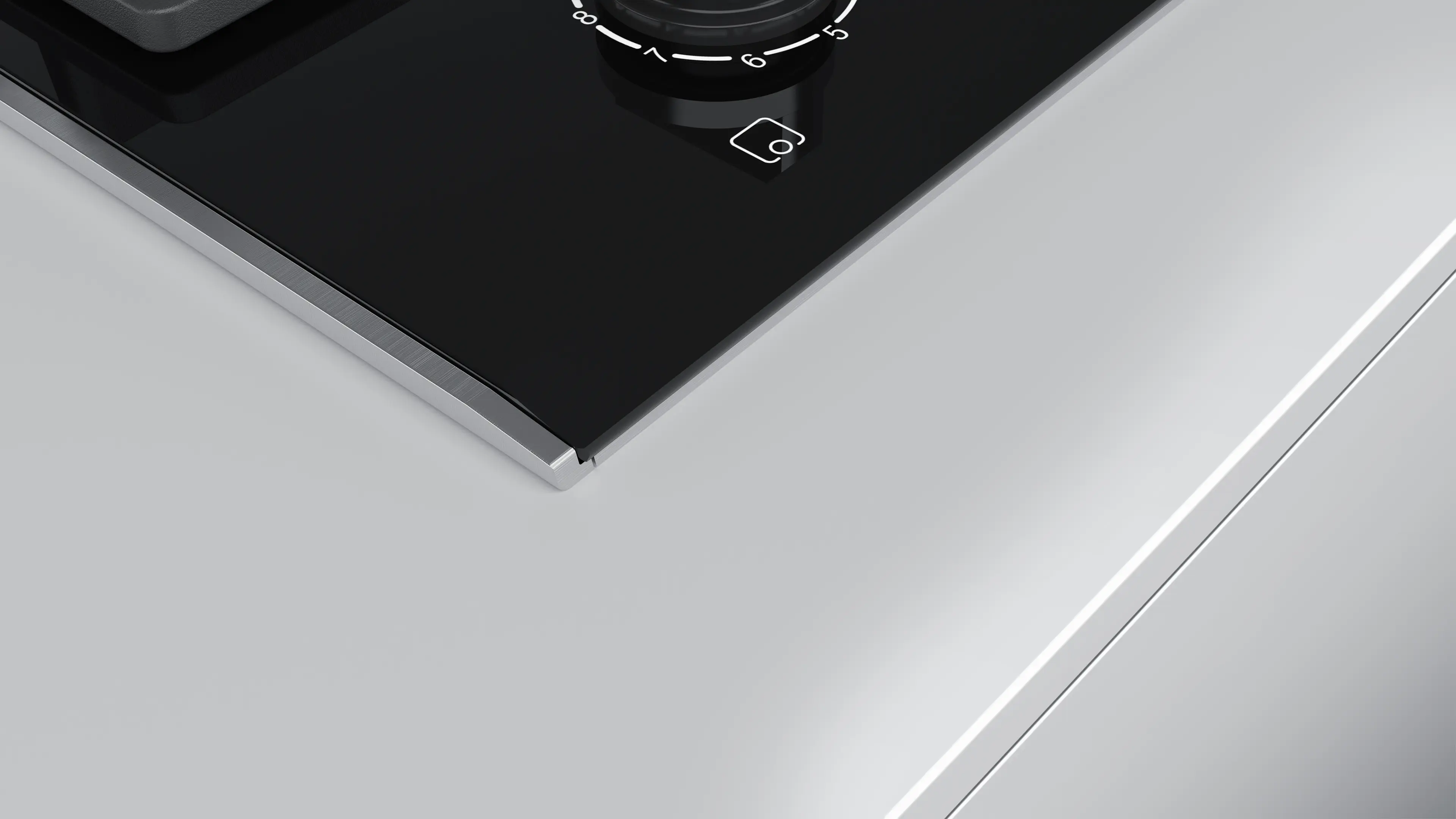 Bosch PRB3A6D70M Series 8 Ceramic Hob 30CM Domino Digital Display FlameSelect
