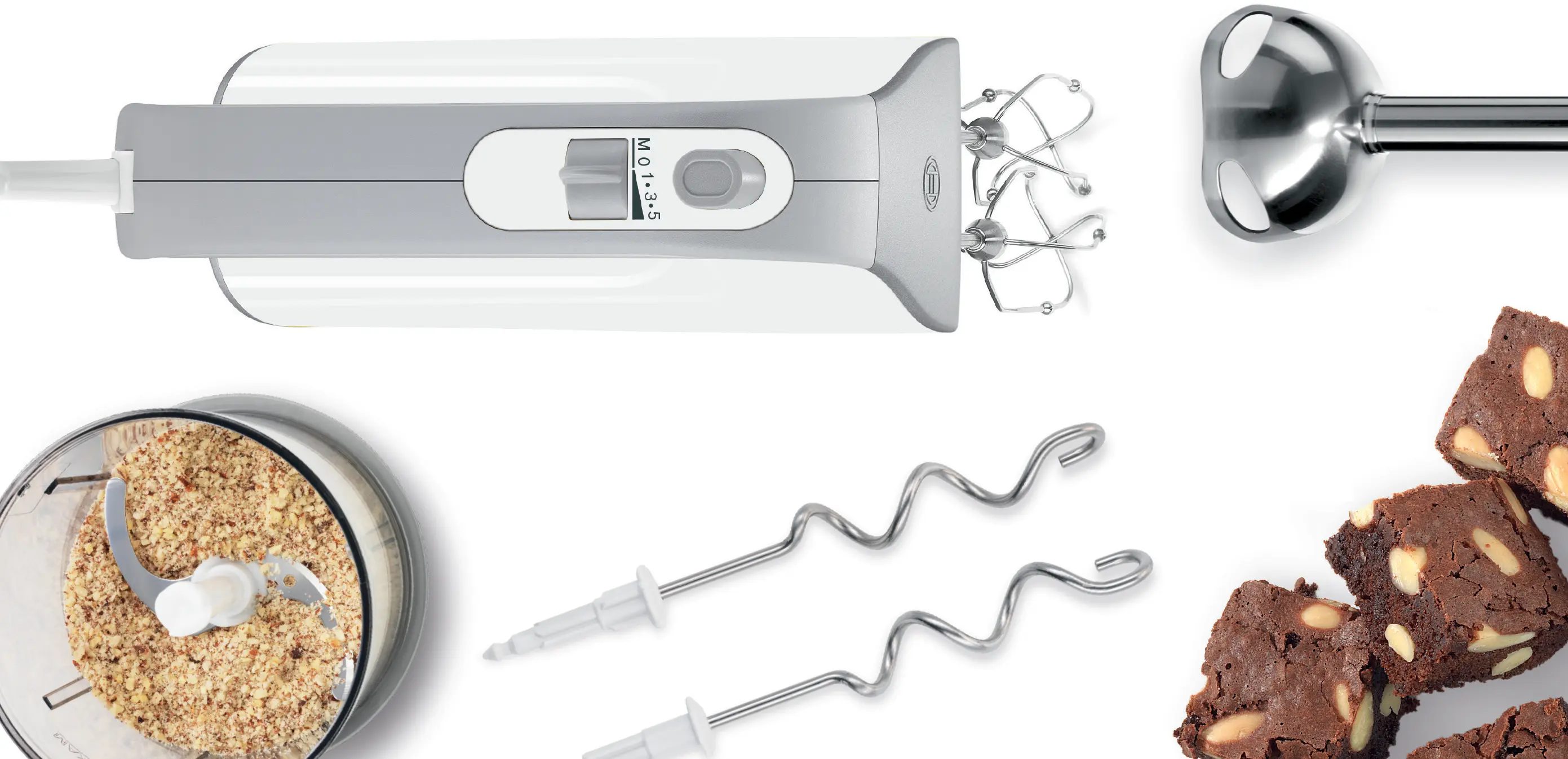 Bosch MFQ4080 Styline Hand Mixer 500W White Silver product view 7