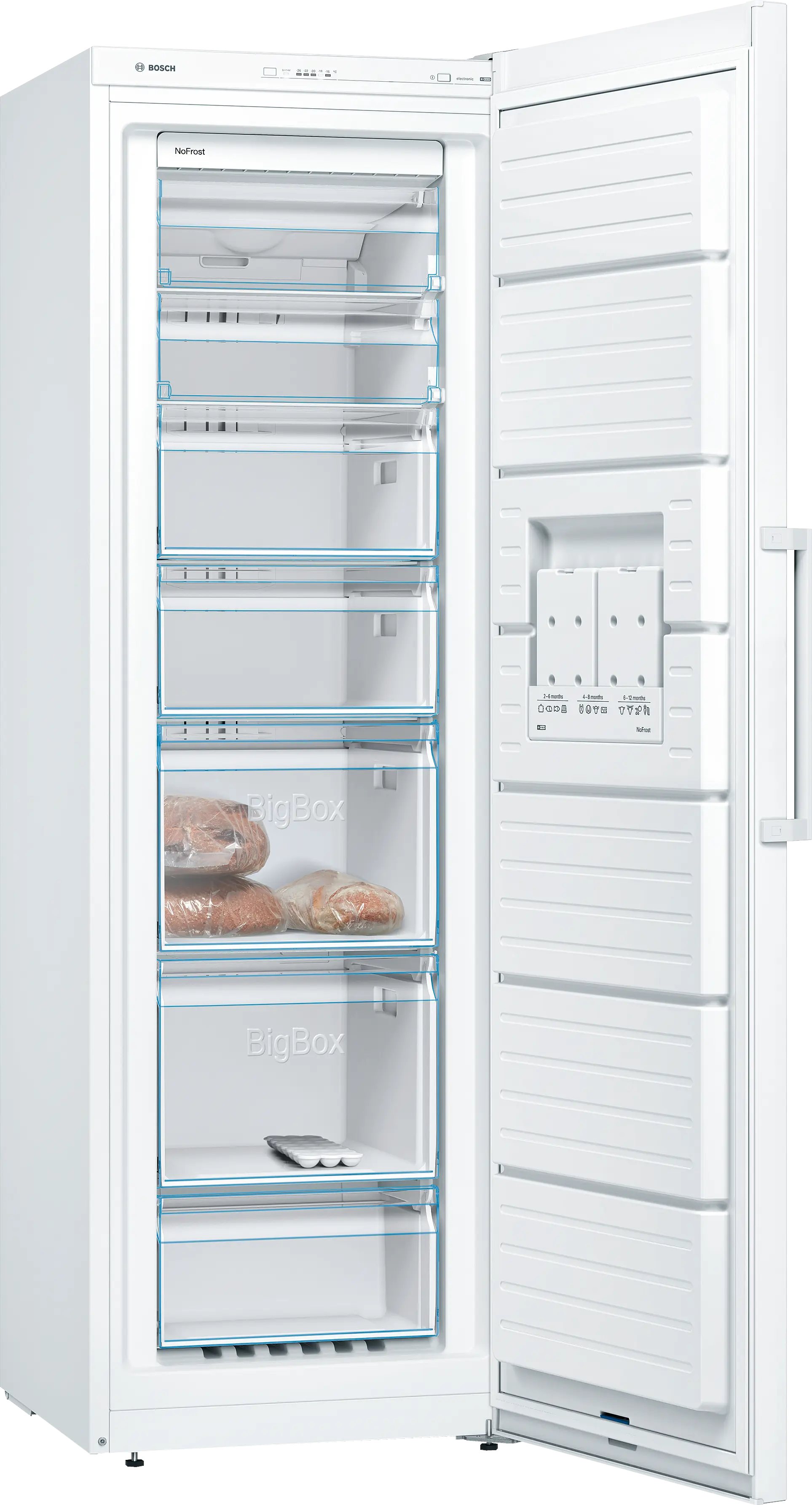 Bosch GSN36VW31U upright freezer product detail view