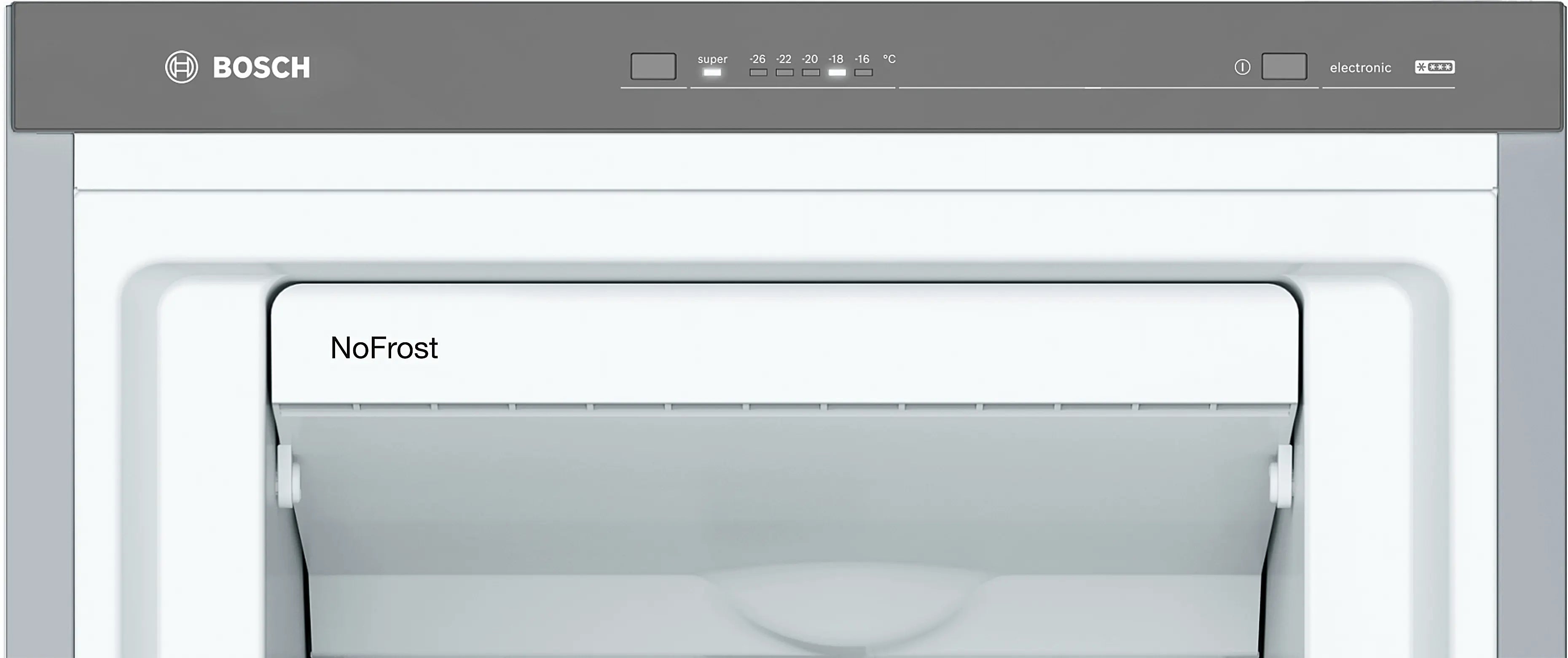 Bosch GSN36VL30U upright freezer product detail view