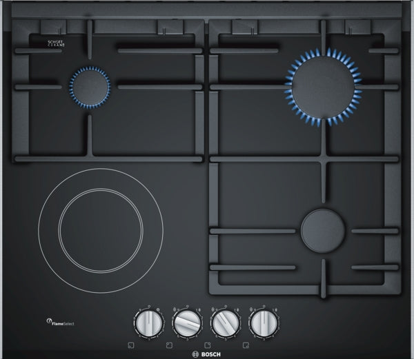 BOSCH PRY6A6B70Q Built In Gas+Elec Hob Series 8 60cm Ceramic