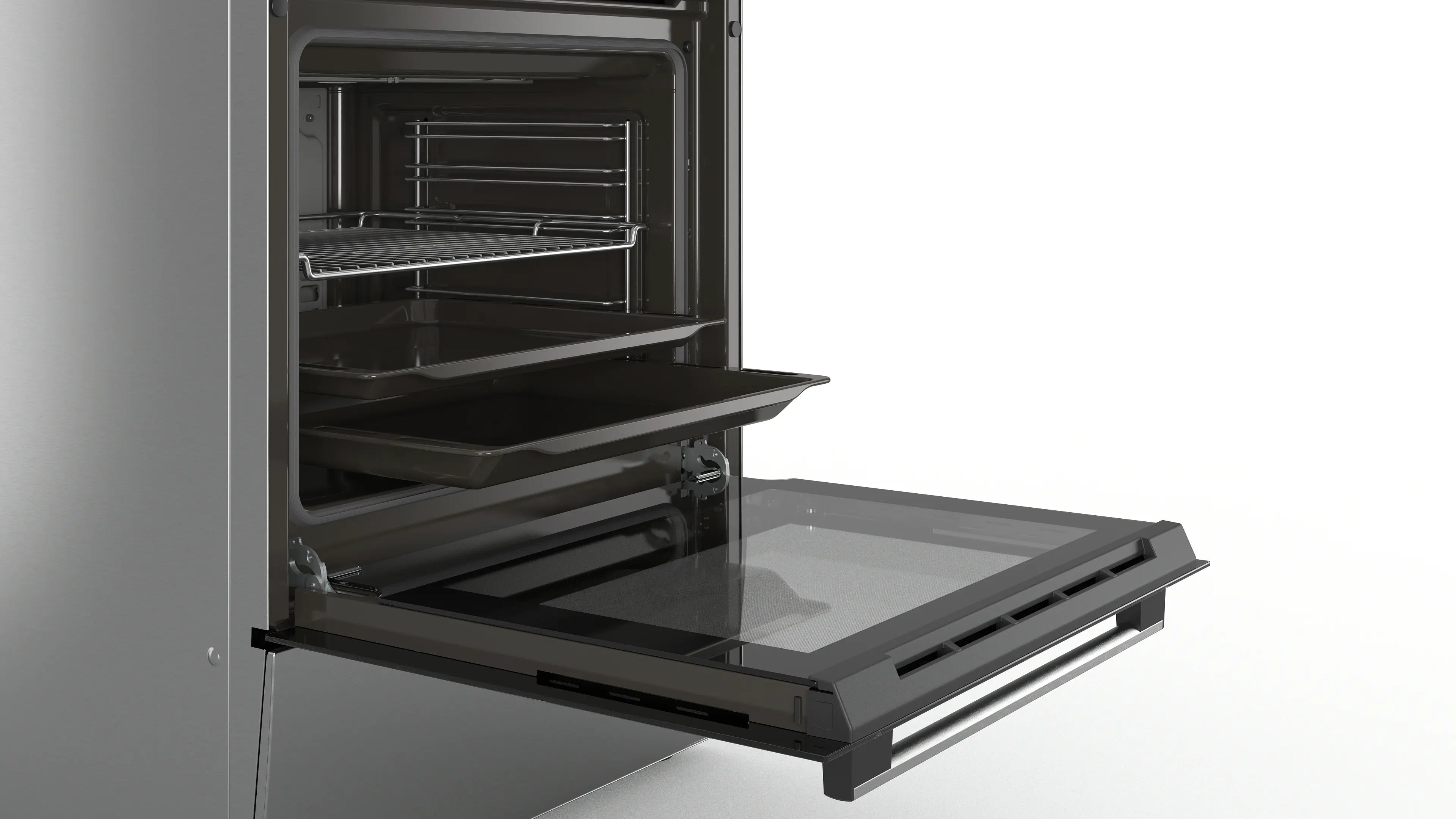 Bosch HXC39AG51Q Freestanding Dual Fuel Cooker Serie6 60cm 66Lit Eco Clean S.Steel