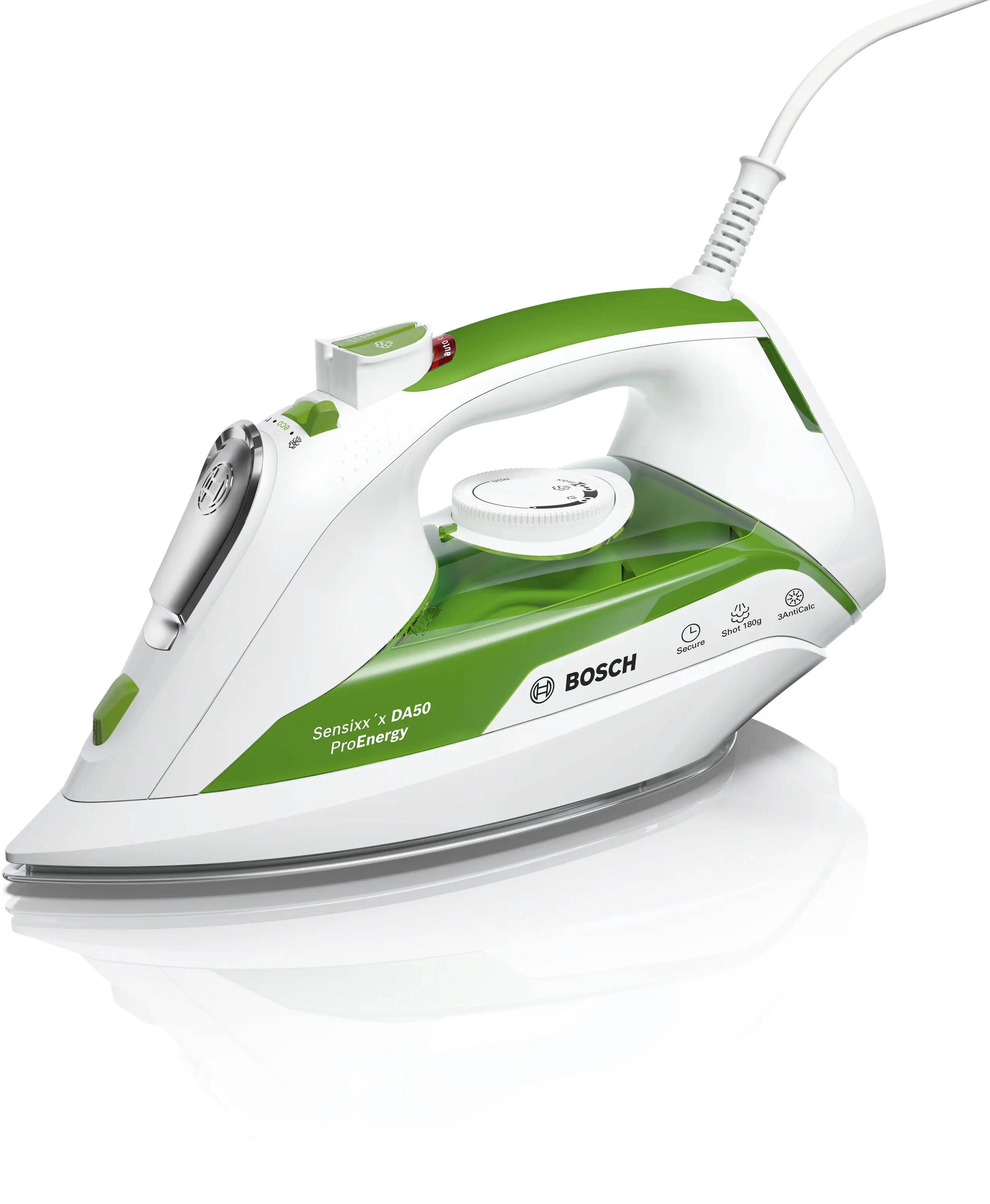 Bosch TDA502412E Sensixxx DA50 ProEnergy Steam Iron 2400W Green White product view 3