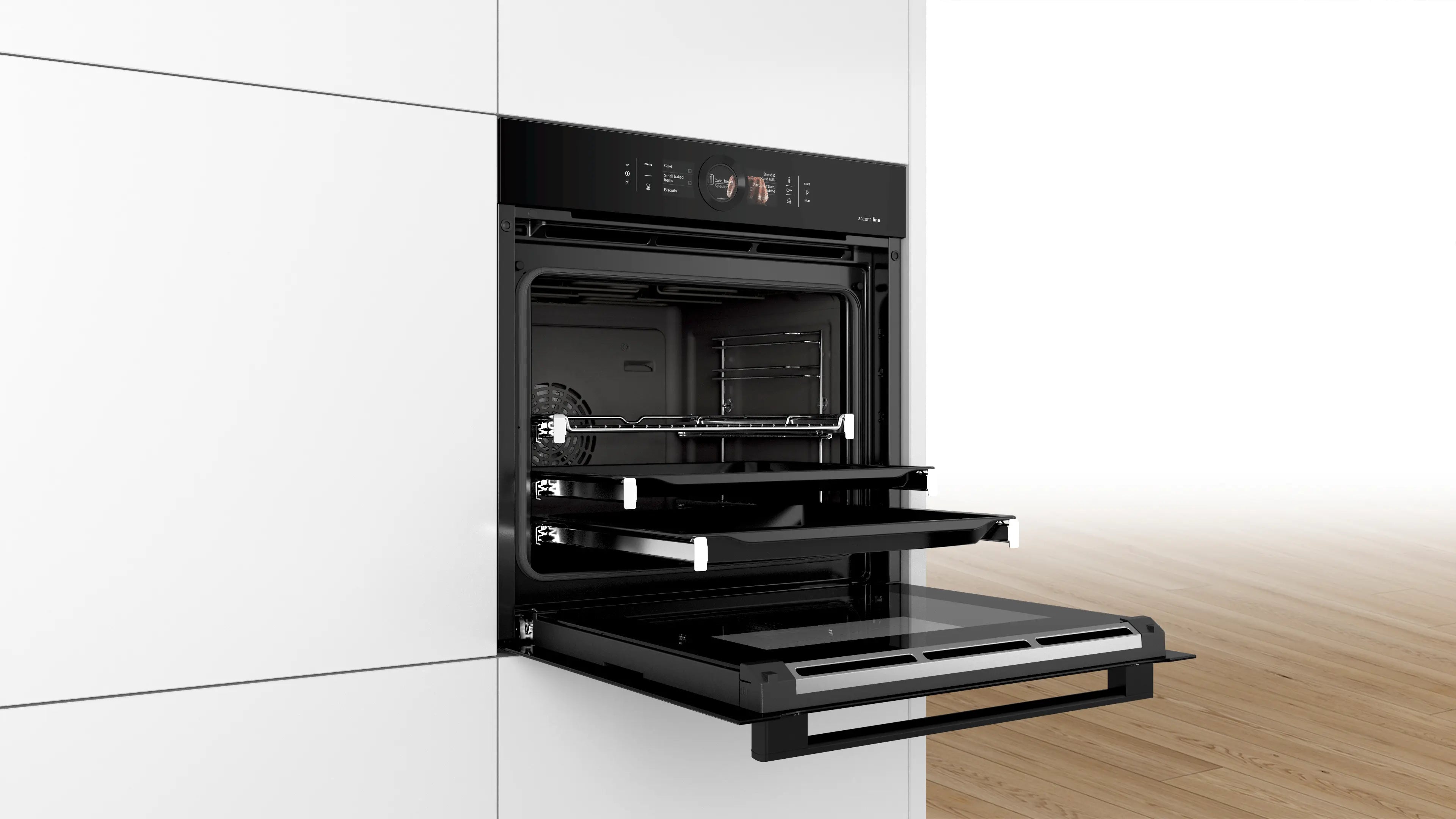 Bosch HSG856XC1 AccentLine Built-In Steam Oven 60cm 71L Stainless Steel - Bosch Built-in steam oven product image 4