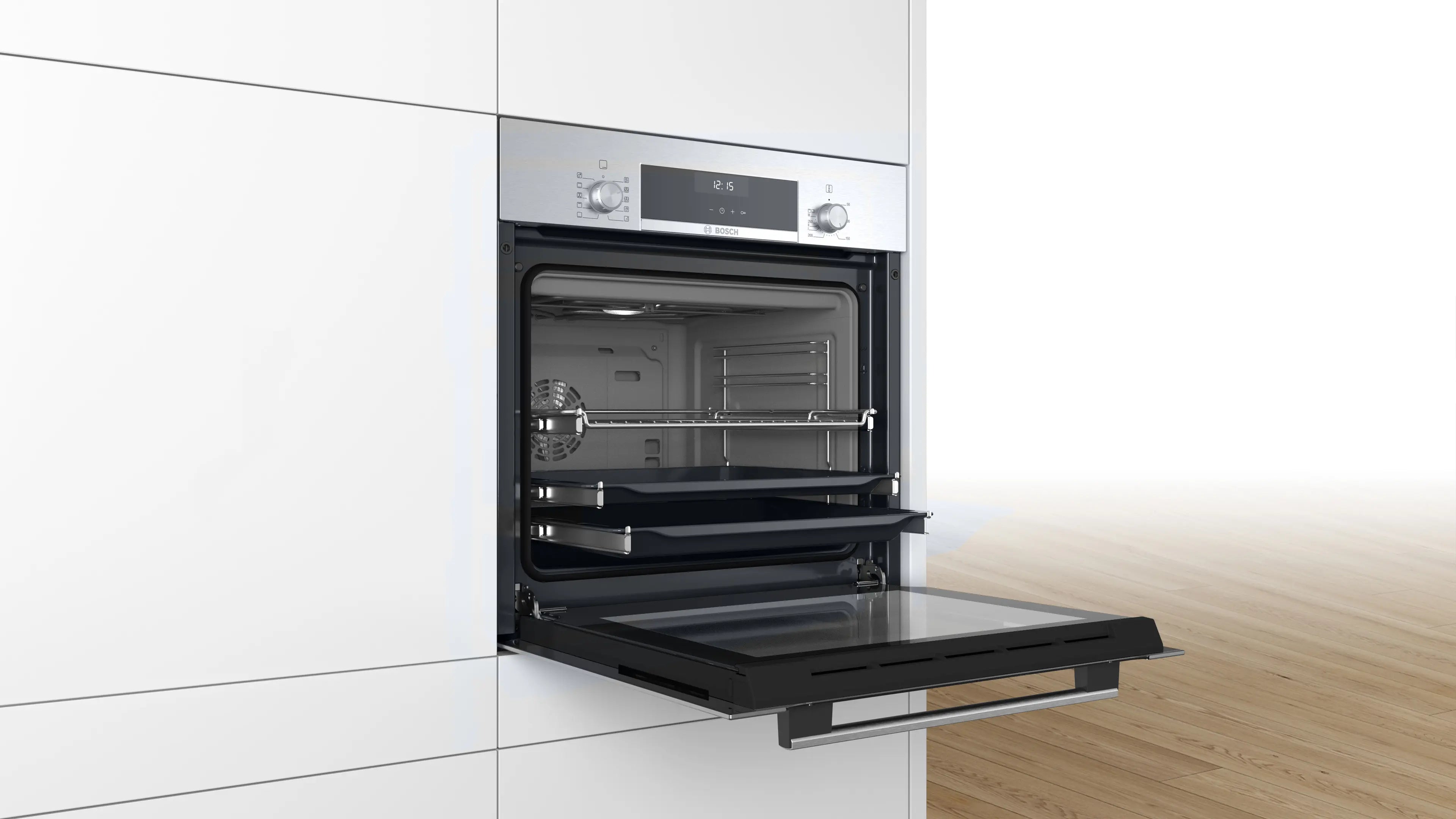 Bosch HBJ354AS0Q Serie 6 Built-In Electric Oven 60cm 67L EcoClean Stainless Steel - Bosch Built-in electric oven product image 5