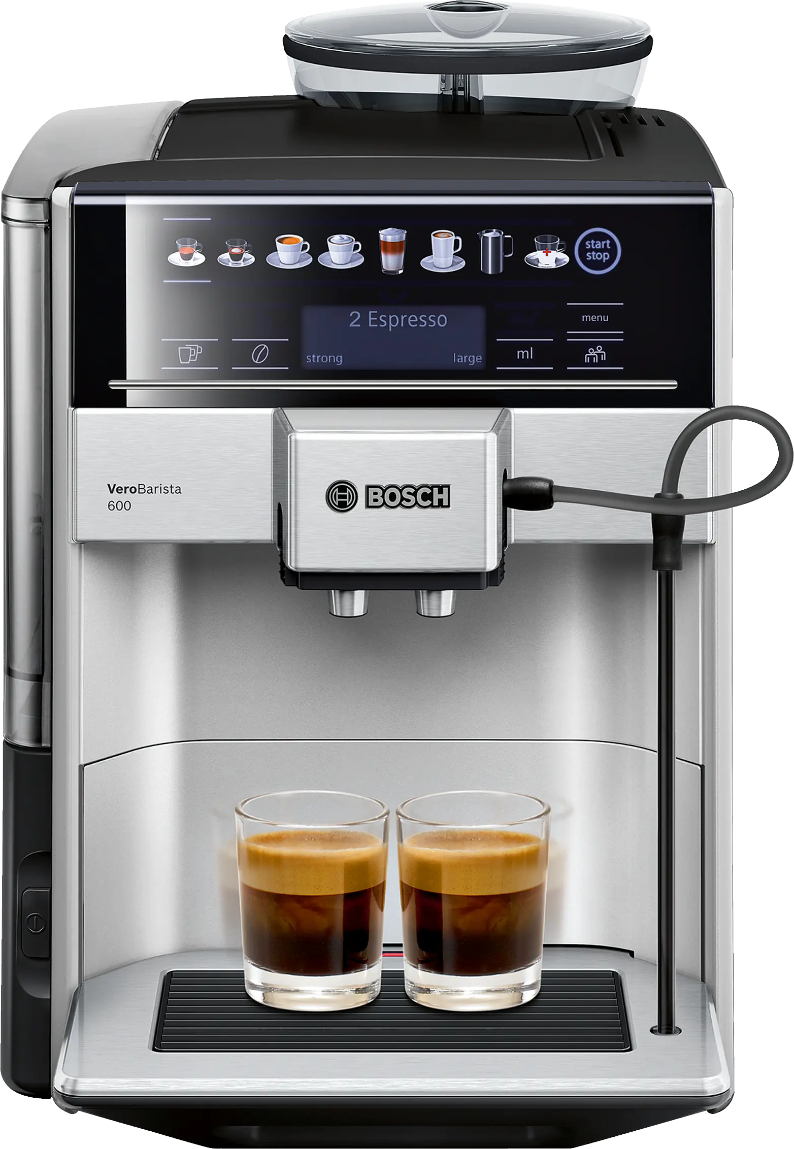 Bosch TIS65621RW Vero Barista 600 Fully Automatic Coffee Machine Silver additional product view 3 at Tahboub Appliances Jordan