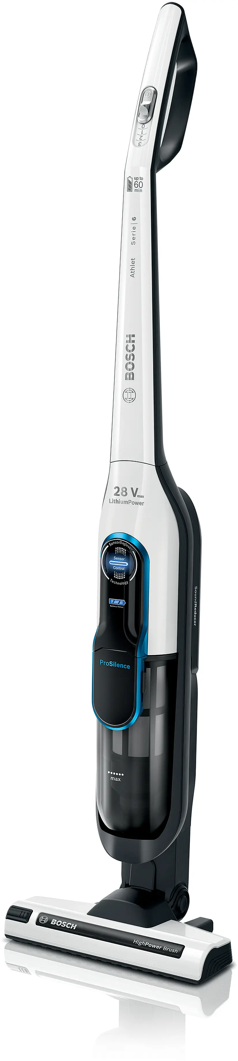 Bosch BCH86SIL1 Athlet ProSilence Series 6 - Ultra-Quiet High-Power Cordless Vacuum product view 8