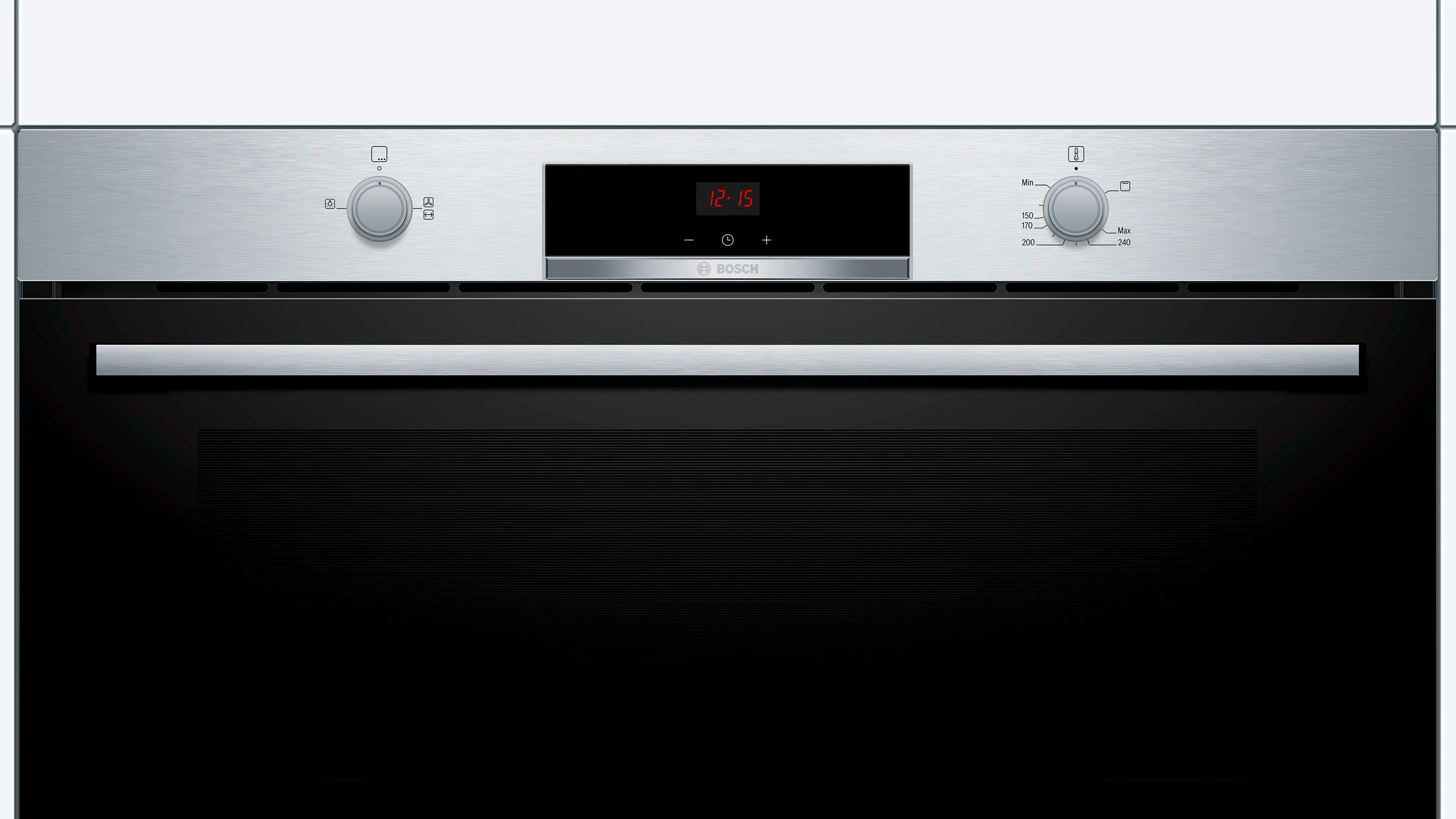 Bosch VGD553FB0 Serie 4 Built-In Gas Oven 90cm 92L Black + Stainless Steel