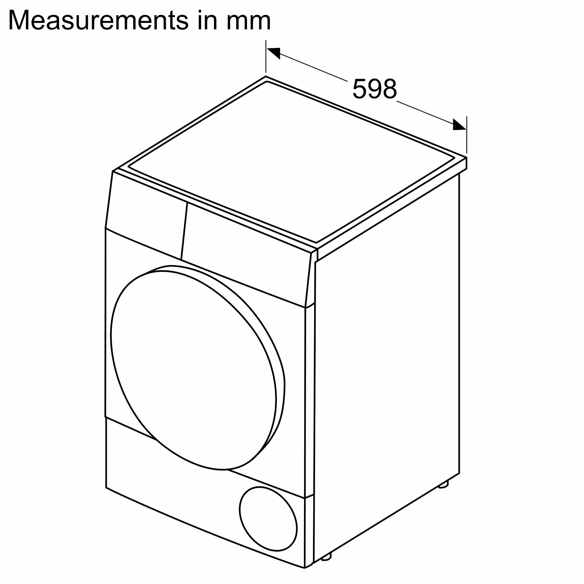 Bosch WTG8641XME condenser tumble dryer - product detail image 5