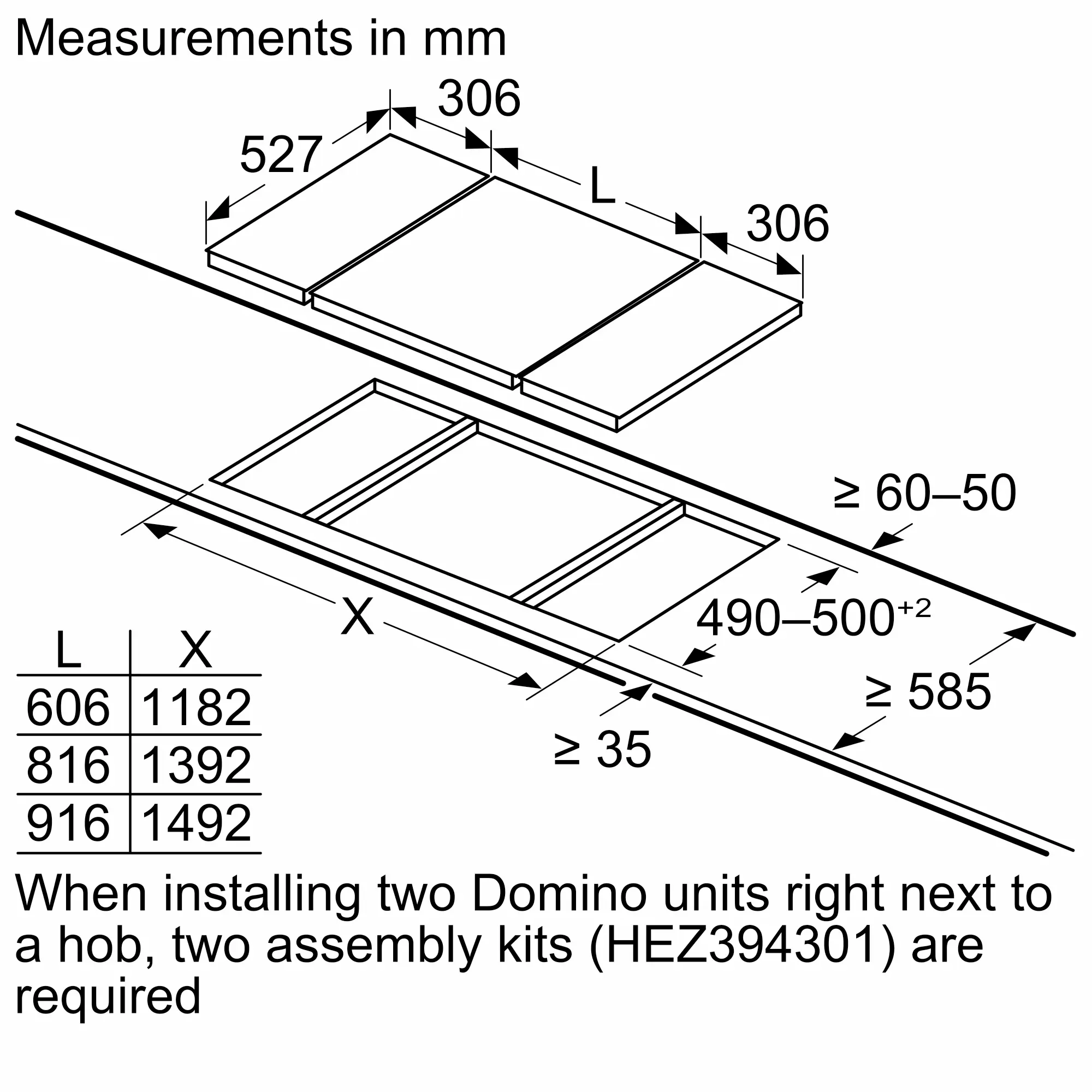 Bosch PKF375FP2E Series 6 Ceramic Hob 30CM Domino PowerBoost Domino Design