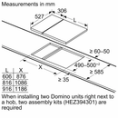 BOSCH PXX375FB1E Built In Flex induction Ceramic Hob 30cm Serie 6 with frame