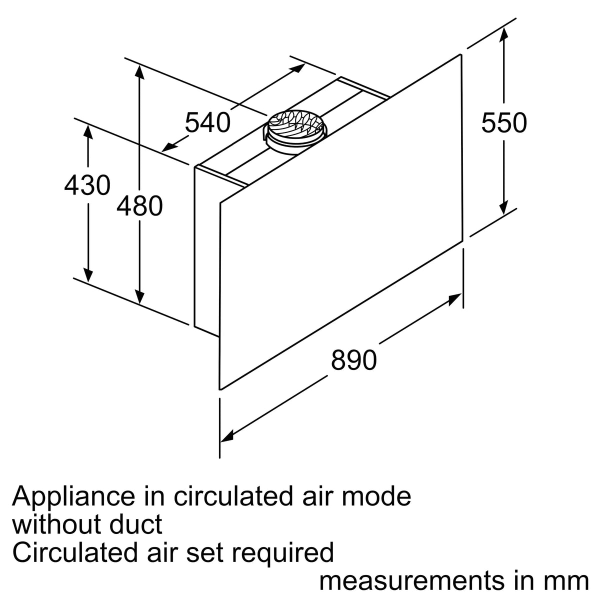 Bosch DWF97RU60 Series 8 cooker hood operation feature graphic