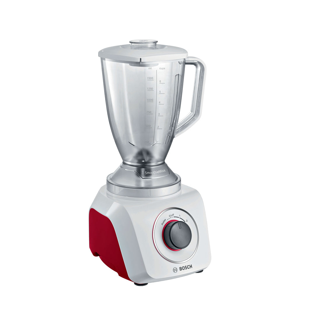 Bosch MMB21P0R SmoothieMixx Blender 500W White Red main product image