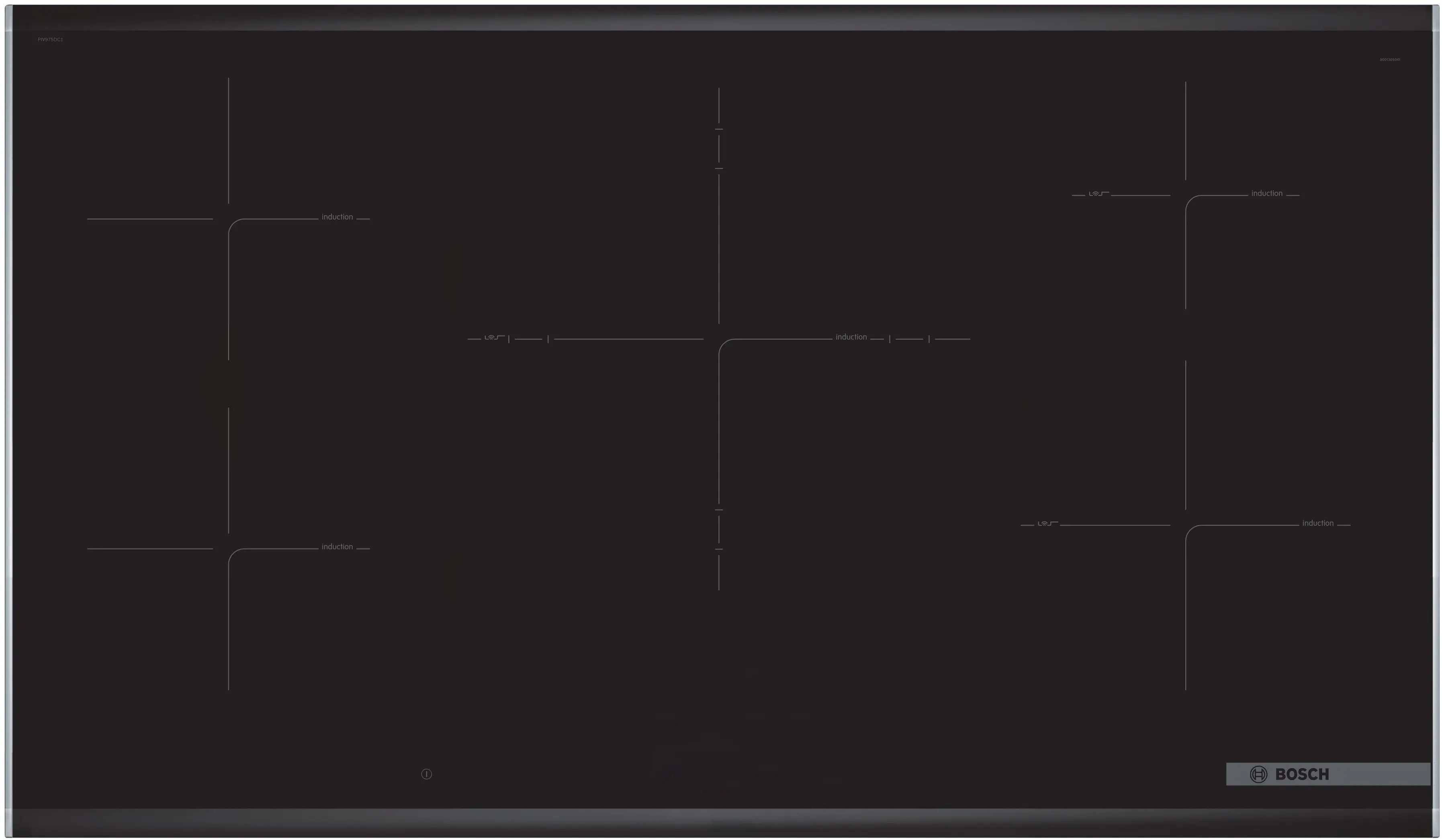 Bosch PIV975DC1E موقد حثي من السلسلة 8 90 سم FlexInduction مستشعر PerfectFry DirectSelect