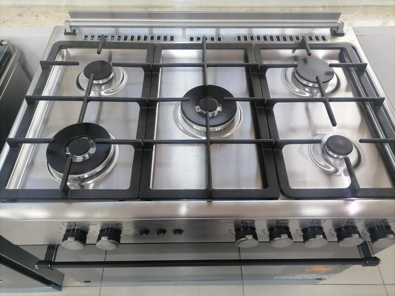 Free-stand Gas Cooker 90cm S.Steel & Fan