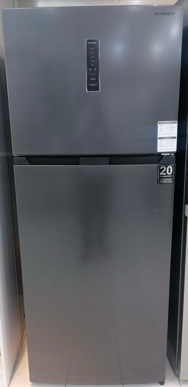 SCHUBERT Top Mount Freezer-Fridge 70cm 448L No-frost Metal Dark Inox