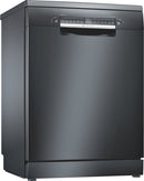 Dishwasher 6Prog 60cm Serie 4 A+ 9.5lit 3rd Rack Brushed Black Steel Wi-Fi